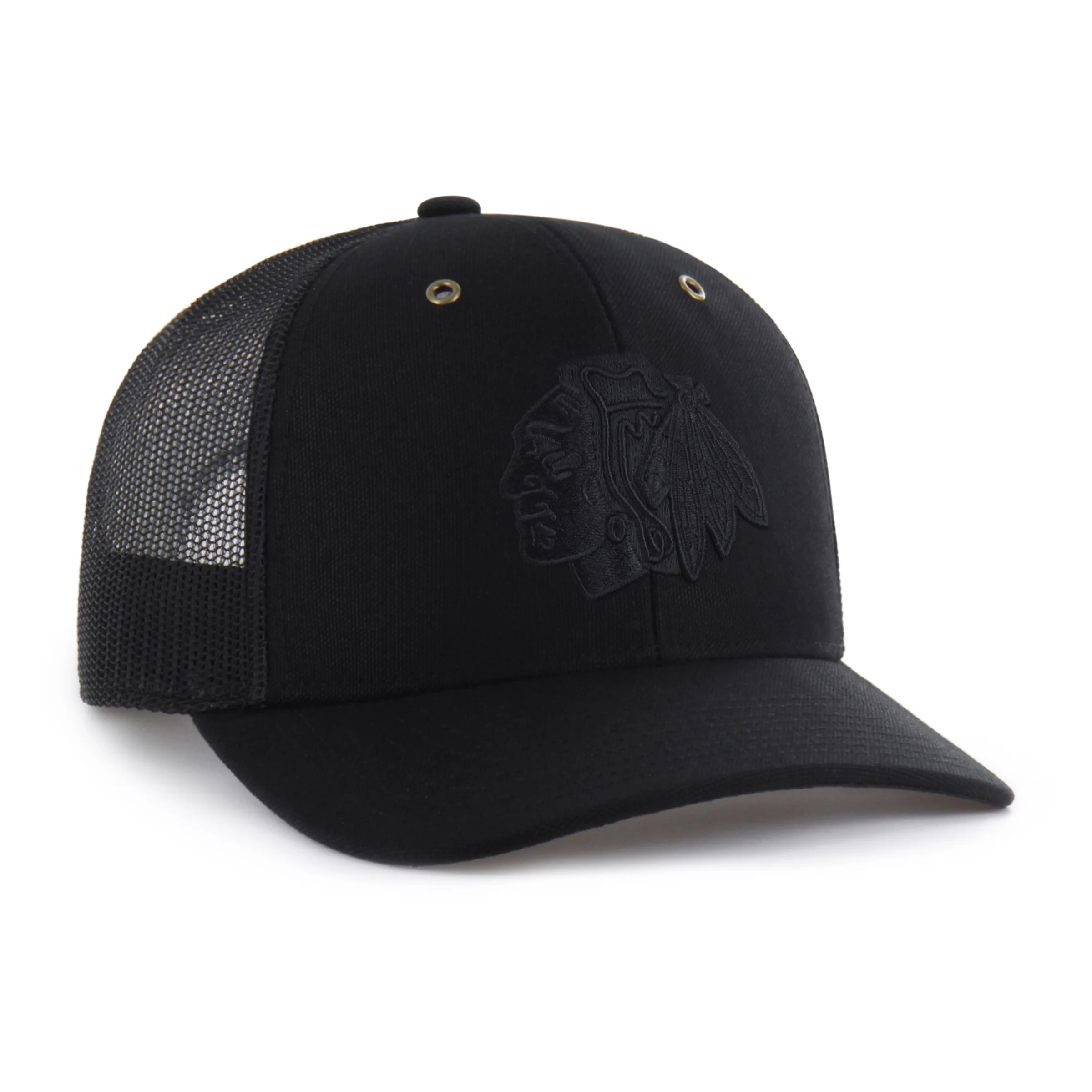 '47 Carhartt Black Chicago Blackhawks Trucker - Image 3
