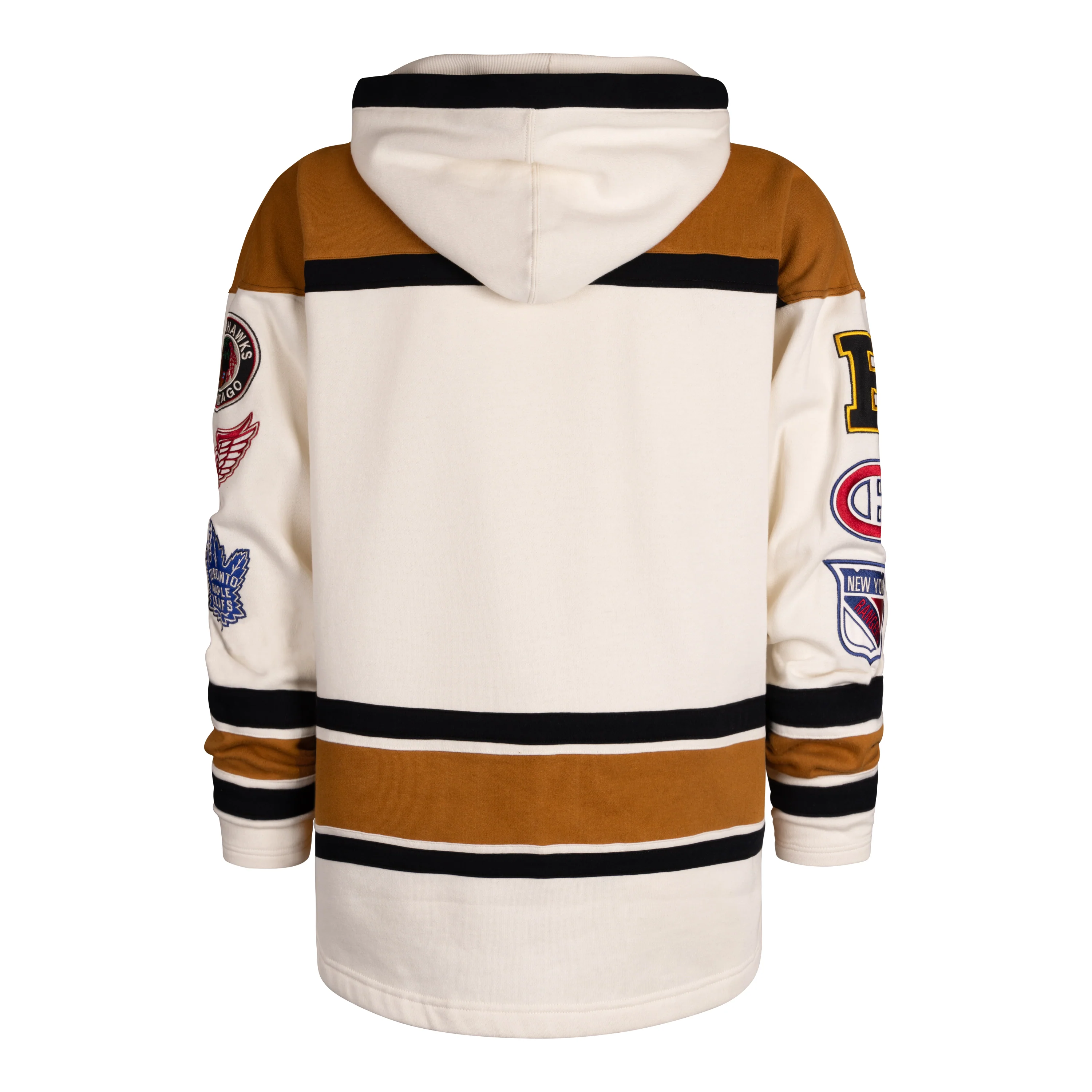 '47 Chicago Blackhawks Original 6 Fleece Lace Jersey Style Hood - Image 2