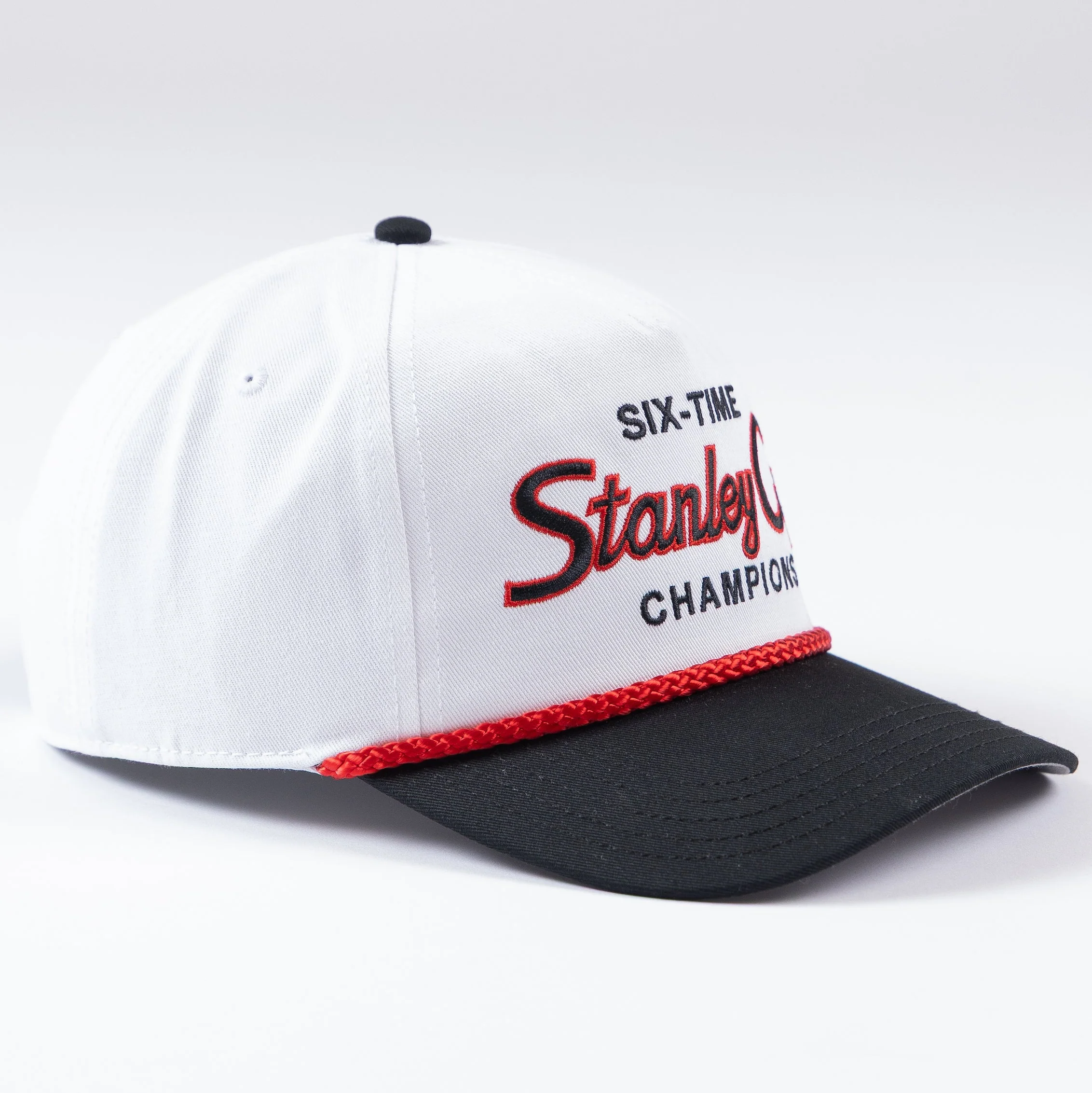 American Needle Chicago Blackhawks 6X Stanley Cup Champions Roscoe Rope Hat - Image 4