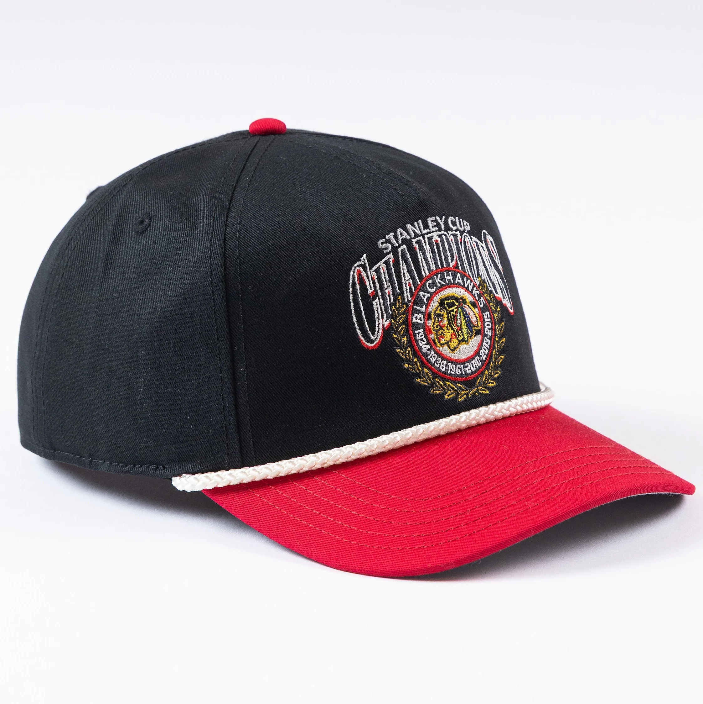 American Needle Chicago Blackhawks Champions Crest Roscoe Rope Hat - Image 5