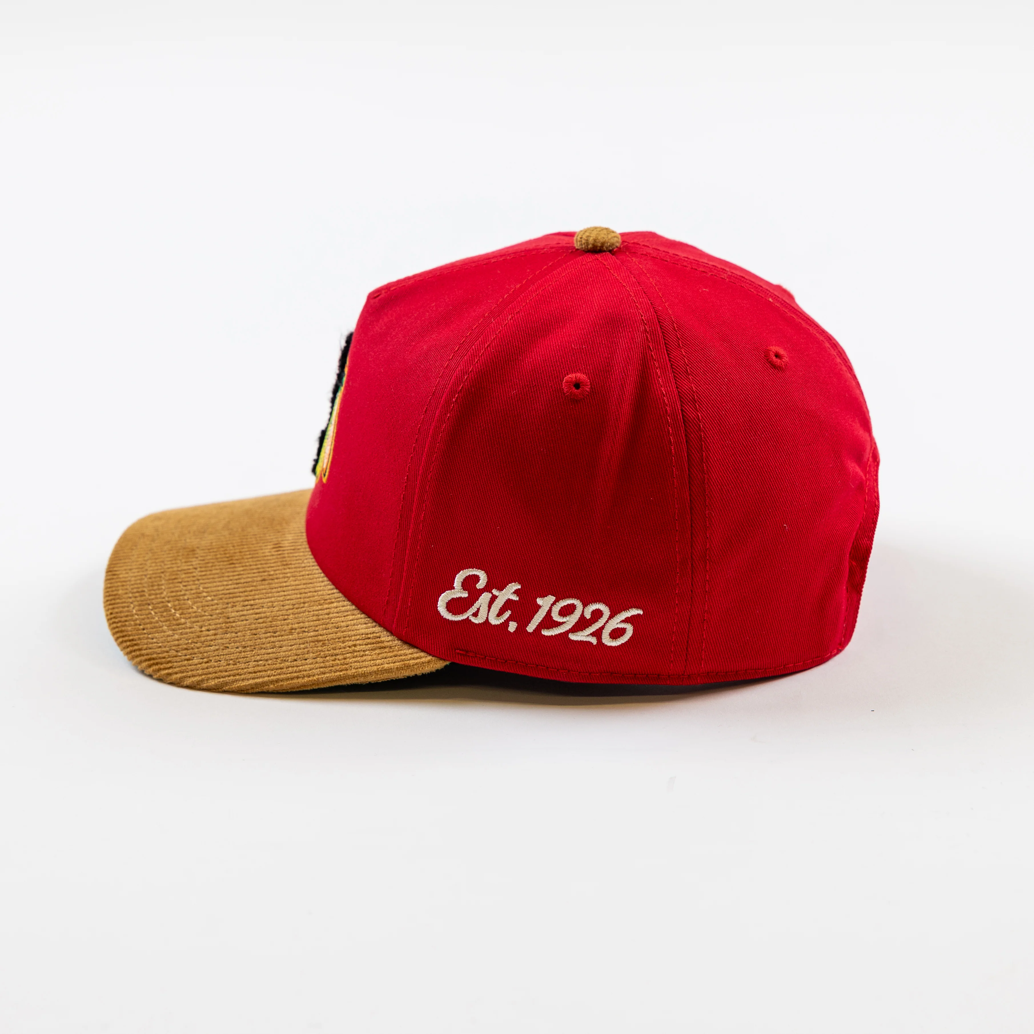 American Needle Chicago Blackhawks Centennial Chenille Corduroy Burnett Hat - Image 2