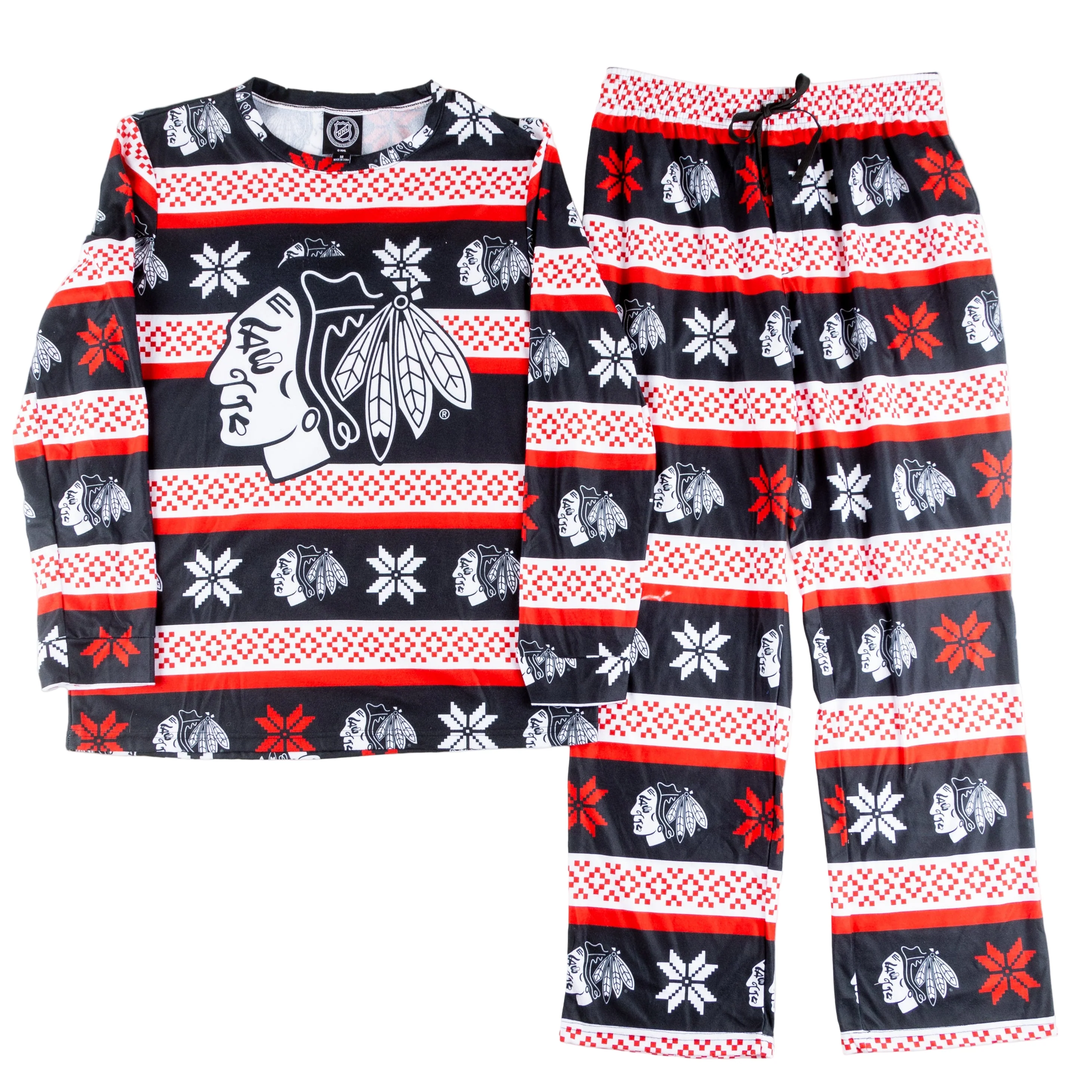BLACKHAWKS 2023 CREWNECK UGLY PAJAMAS 1
