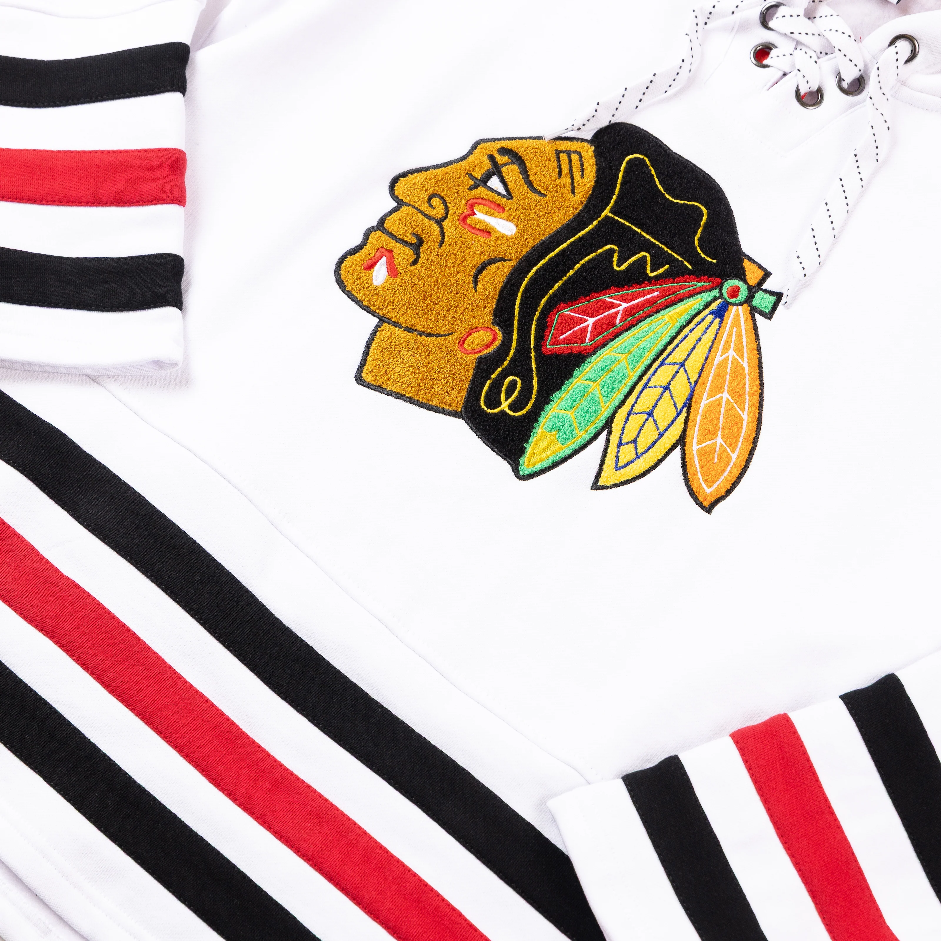 Blackhawks Originals White Hockey Hoodie - Image 2