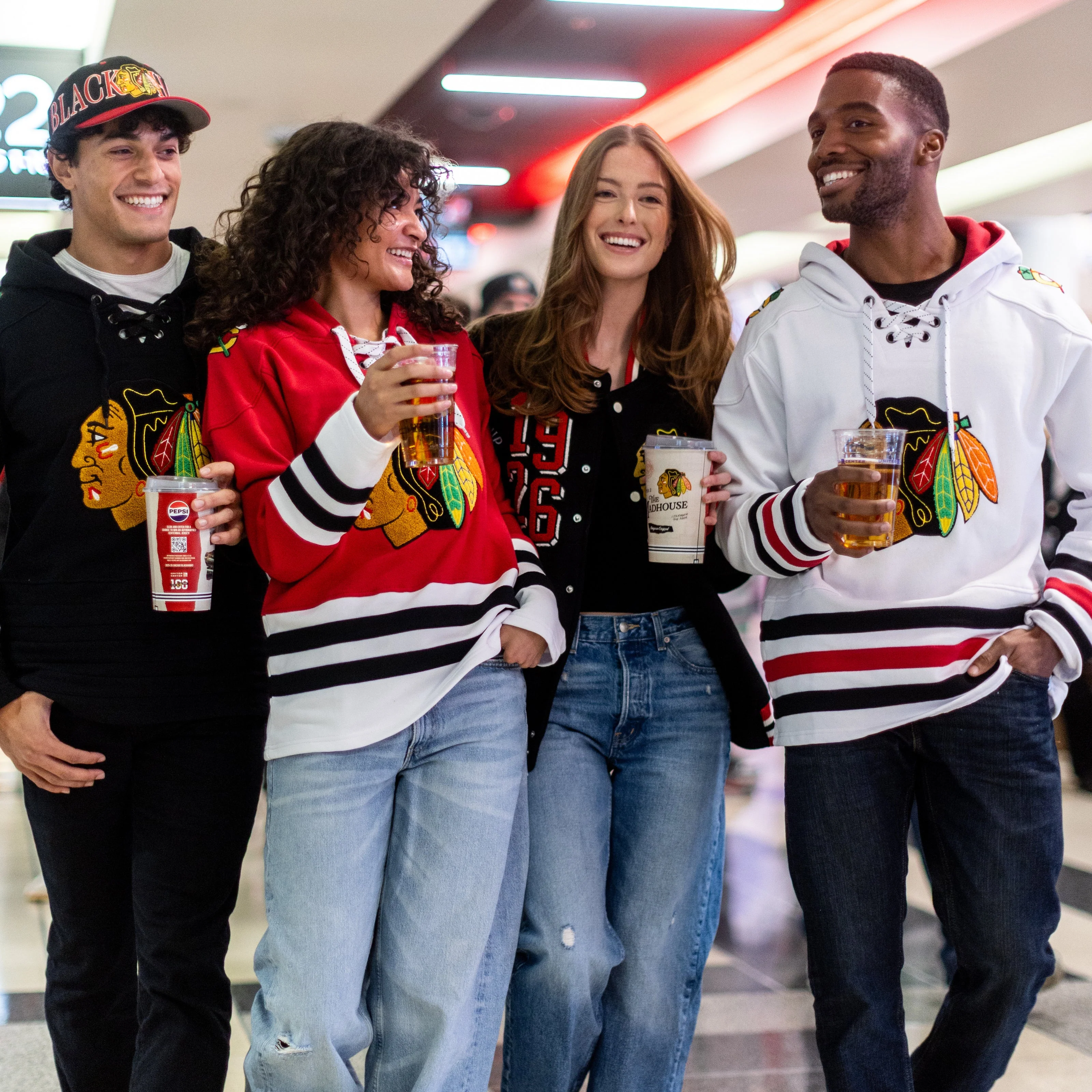 Blackhawks Originals Red Hockey Hoodie - Image 5