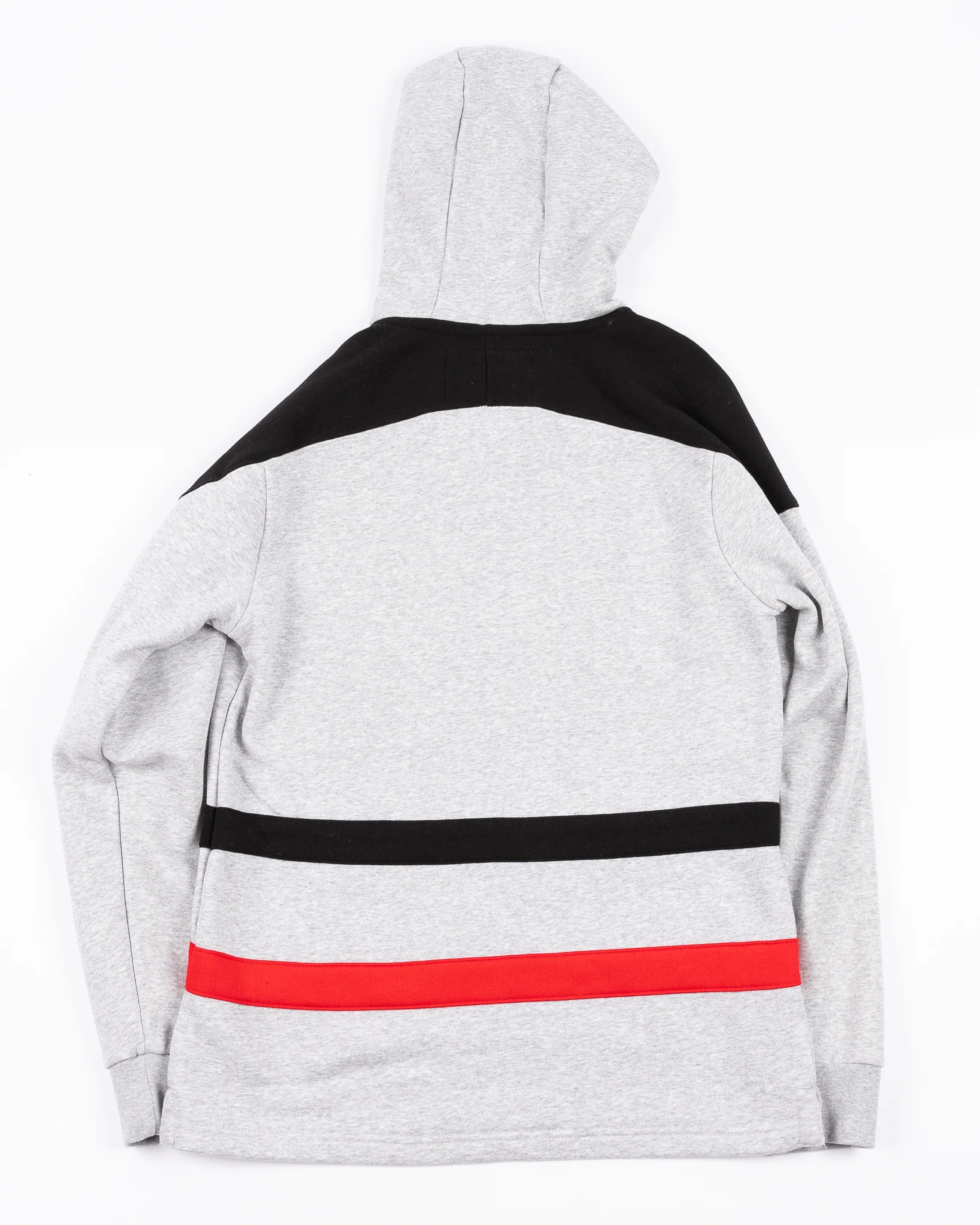 CCM Chicago Blackhawks Athletic Grey Jersey Pullover Hood - Image 3