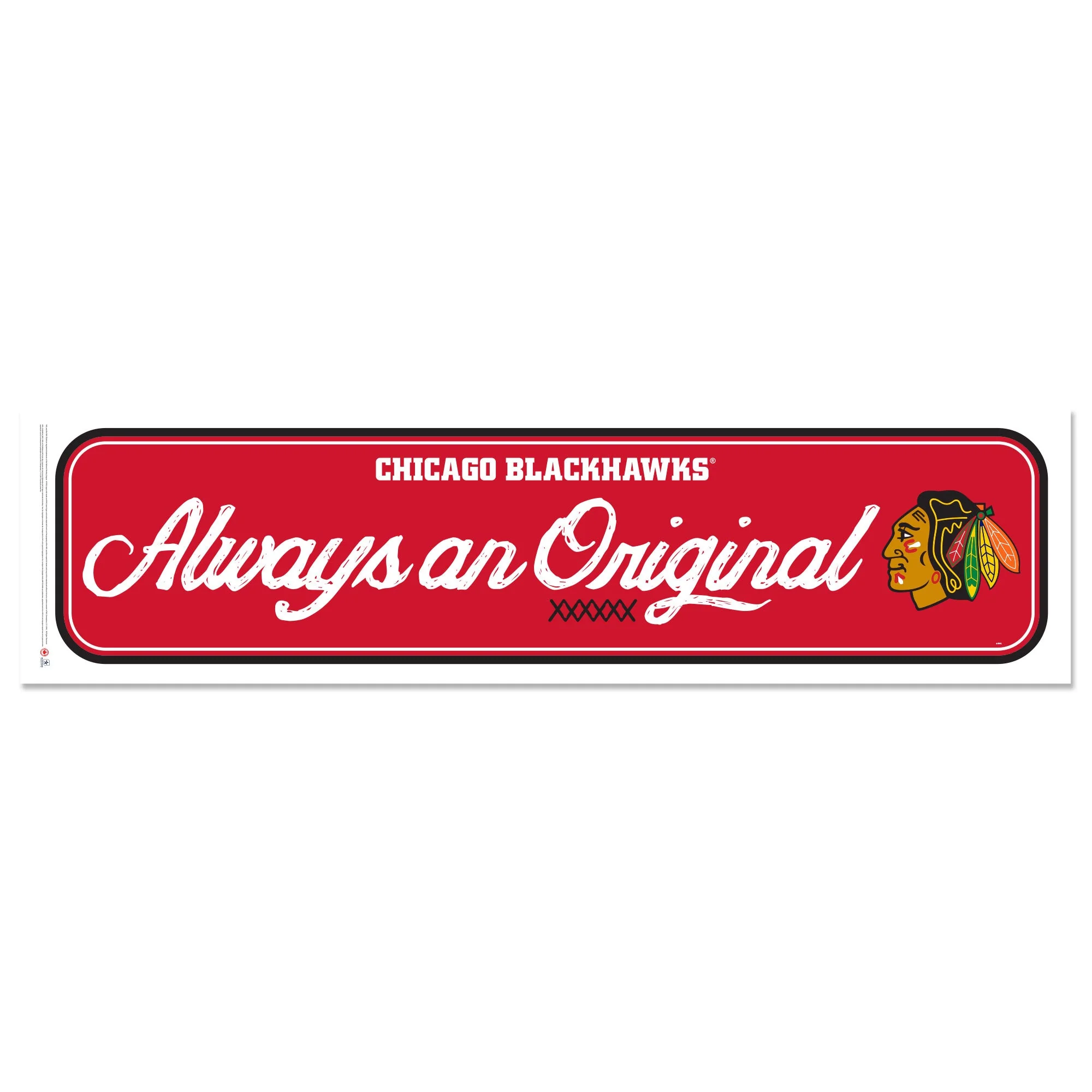 Chicago Blackhawks Centennial Wall Decal Always an Original - Image 2