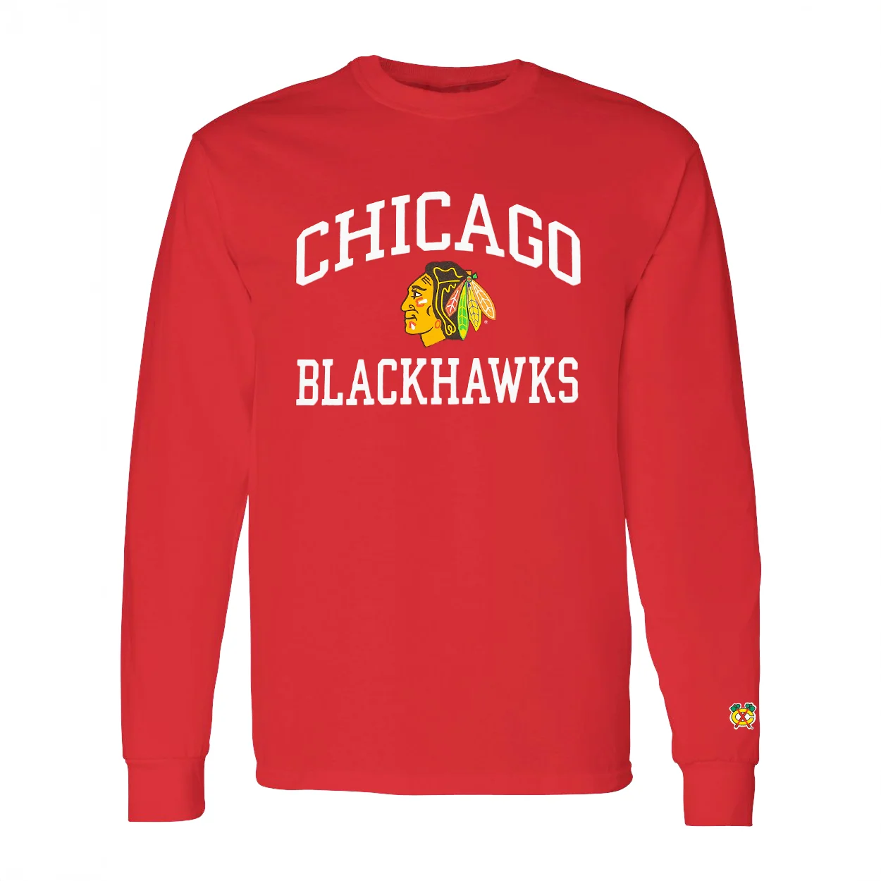 Chicago Blackhawks Core Fan Gear Long Sleeve Tee - Image 5