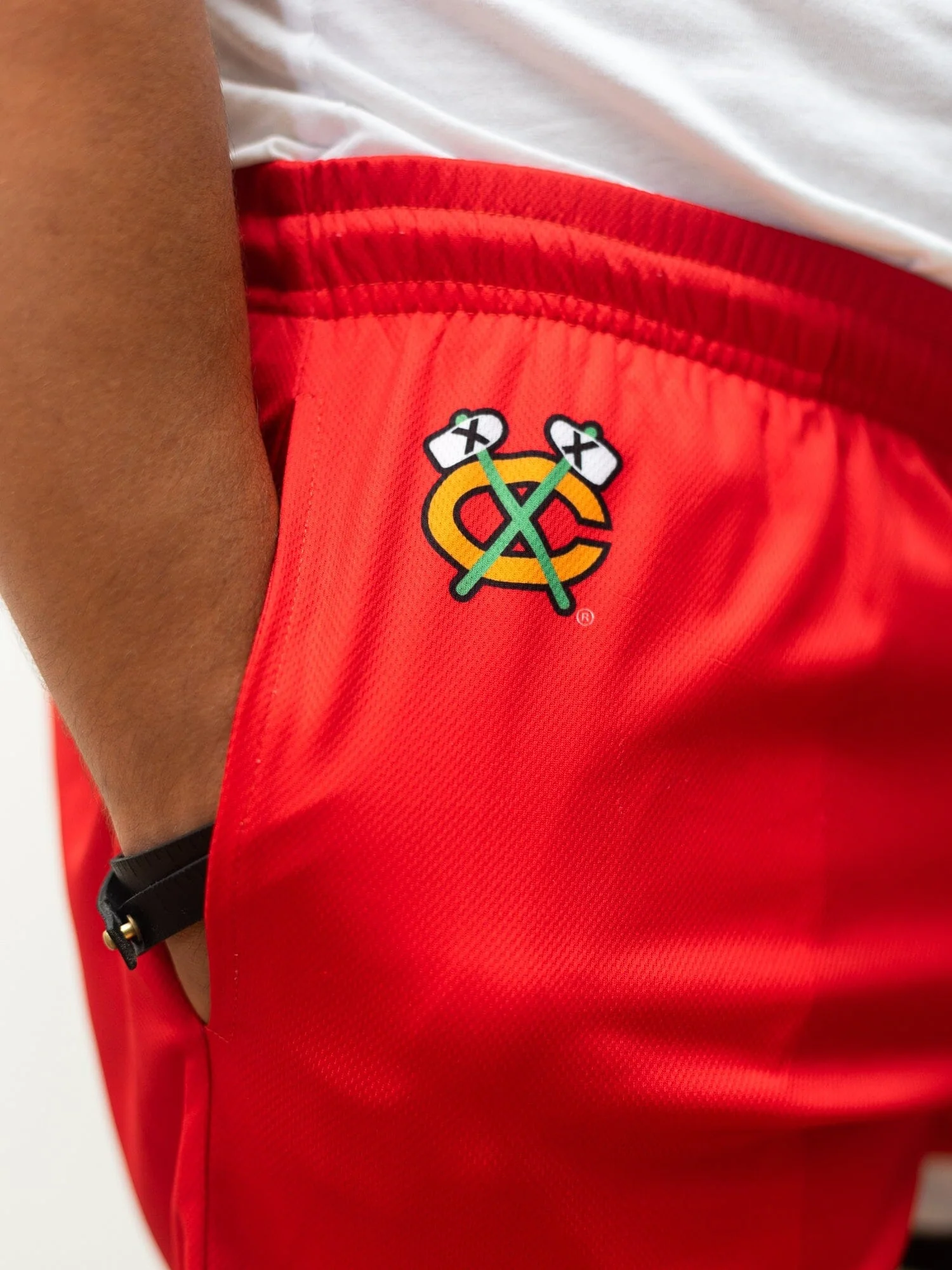 Chicago Blackhawks Mesh Hockey Shorts - Image 2
