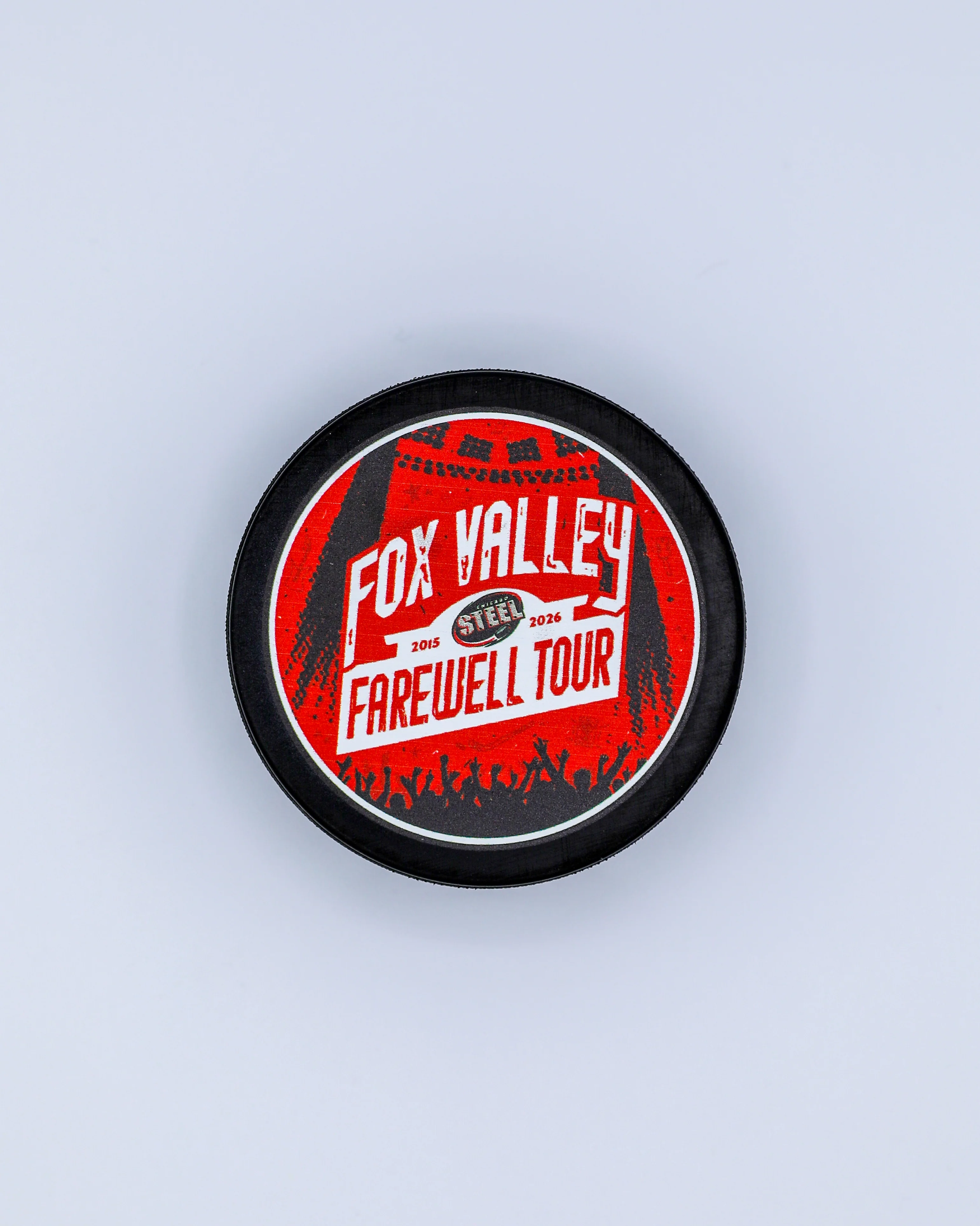 Chicago Steel Farewell Tour Commemorative Puck