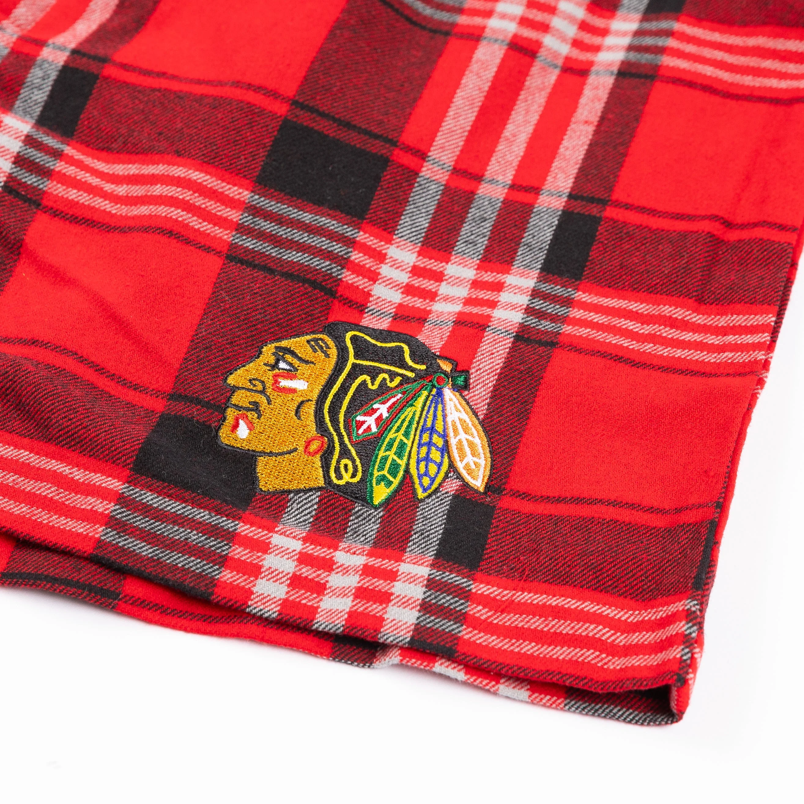 Concept Sports Chicago Blackhawks Region Plaid Boxer Shorts - Image 2