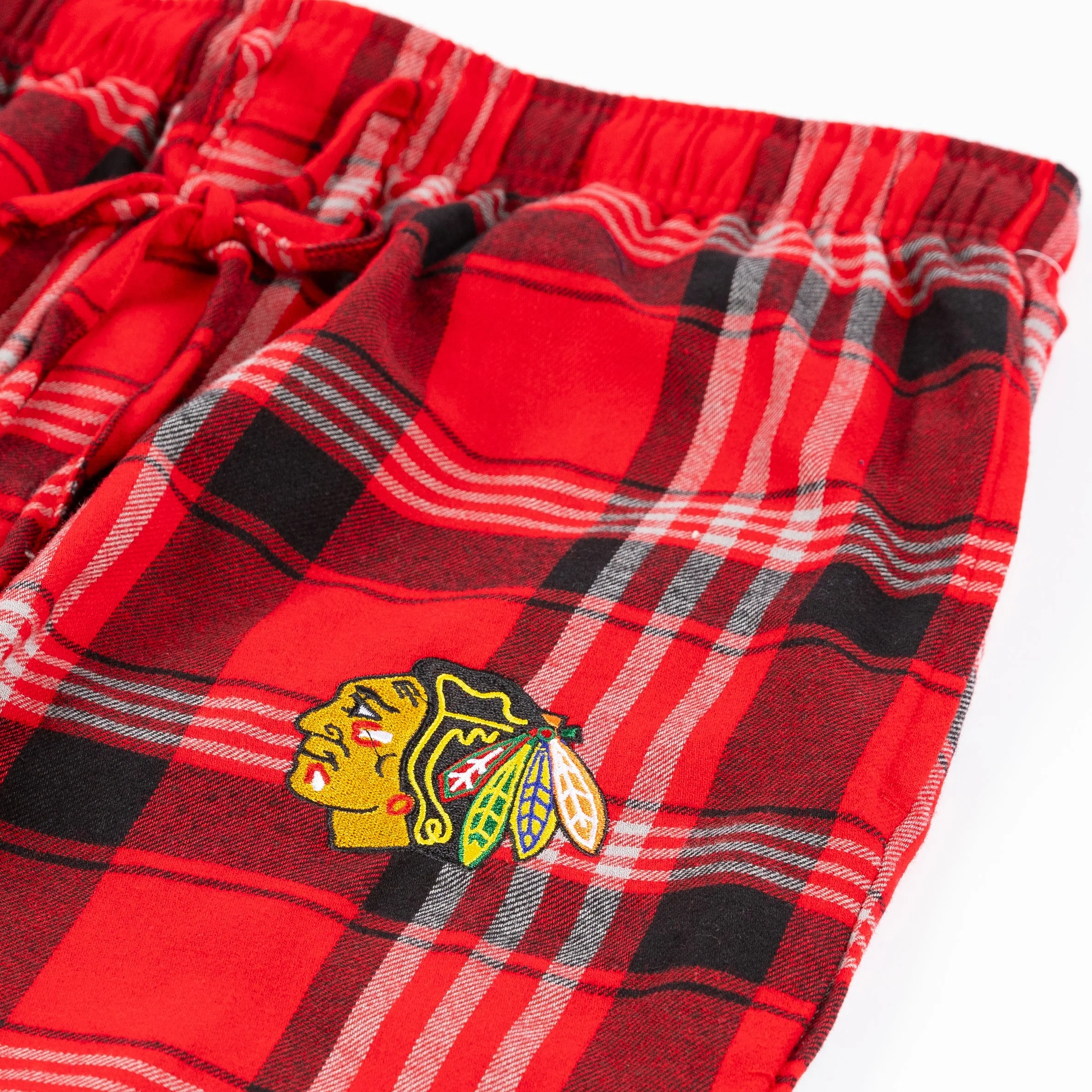 Concept Sports Chicago Blackhawks Region Plaid Pajama Pants - Image 2
