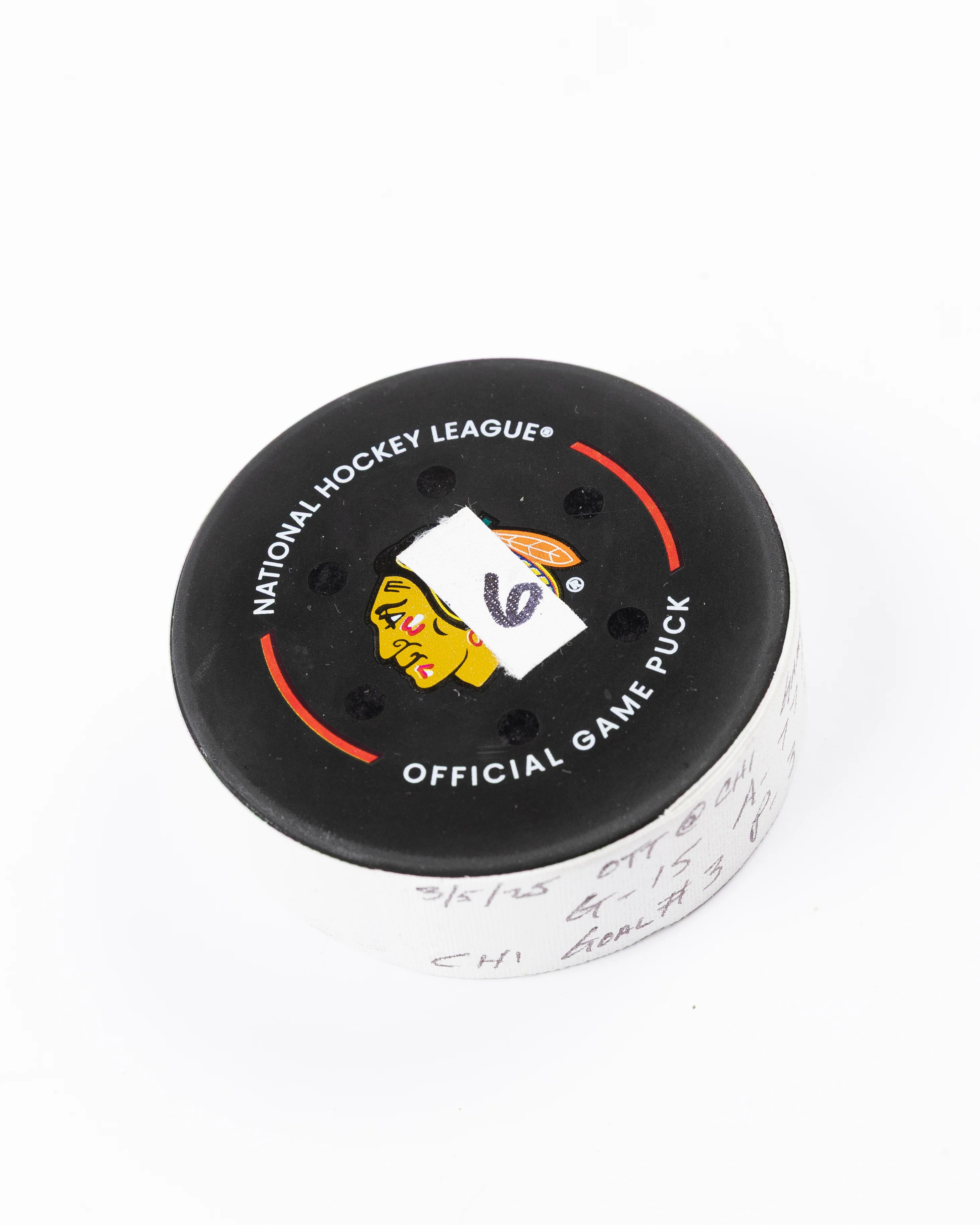 Craig Smith Game-Used Goal Puck 3/5/25 19670 - Image 7