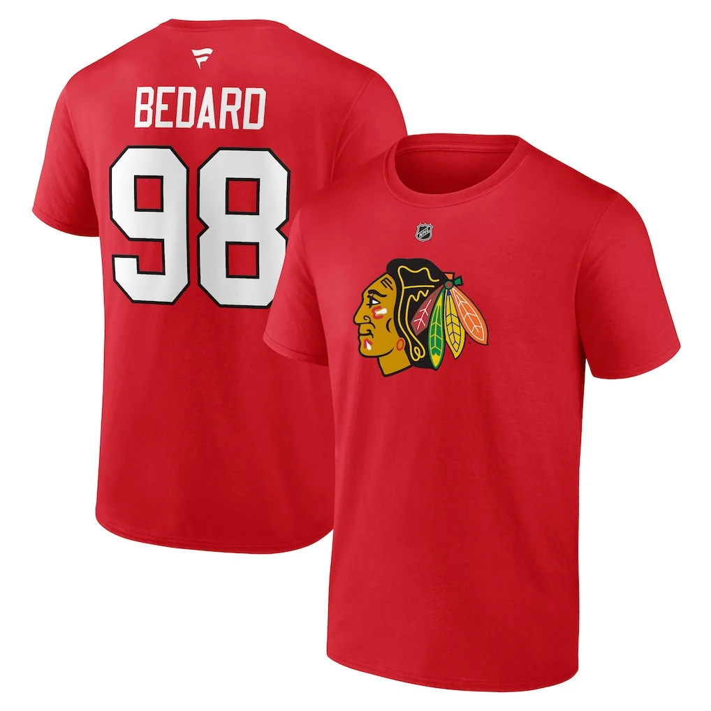 Fanatics Connor Bedard Chicago Blackhawks Player Tee - Image 6