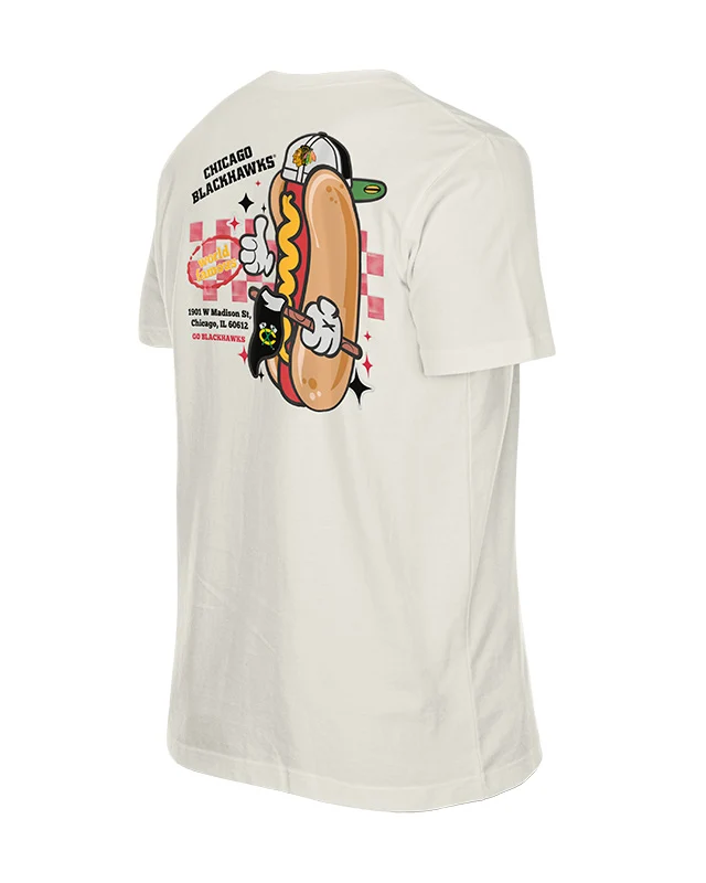 New Era Chicago Blackhawks Game Day Hotdog Tee - Image 3