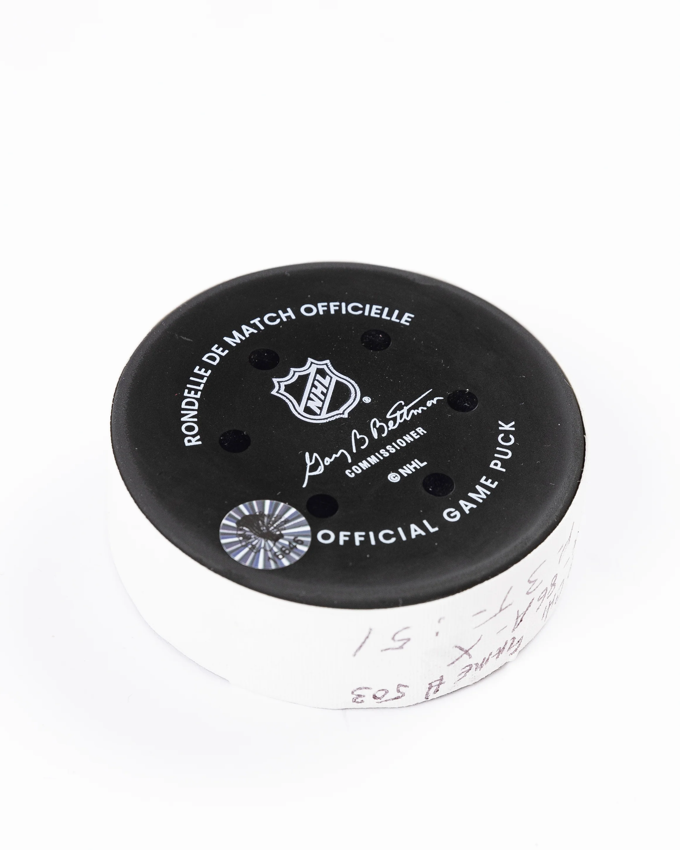 Ilya Mikheyev Game-Used Goal Puck 12/17/24 16646 - Image 10