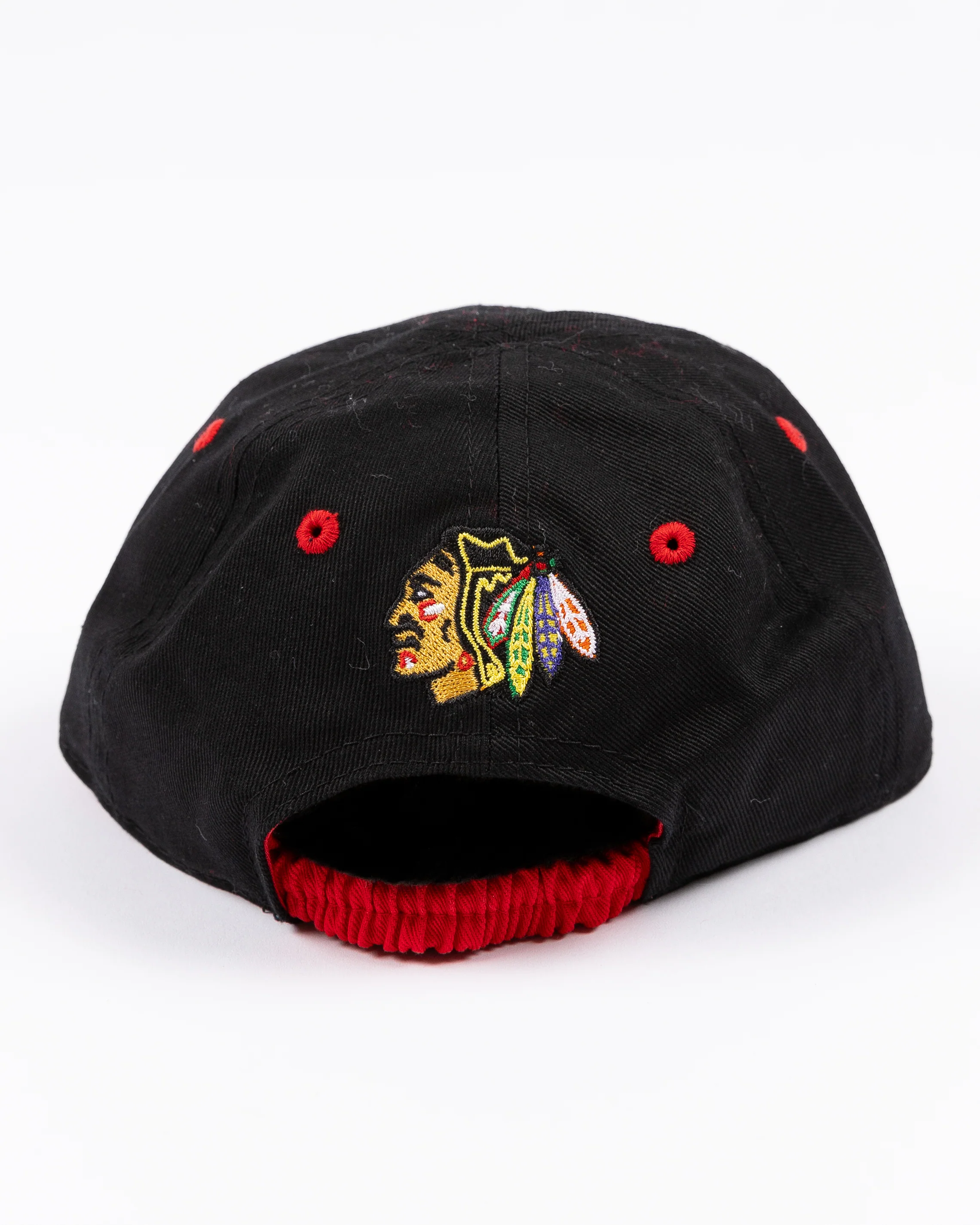 Infant Chicago Blackhawks Black Tommy Hawk Slouch Hat - Image 4