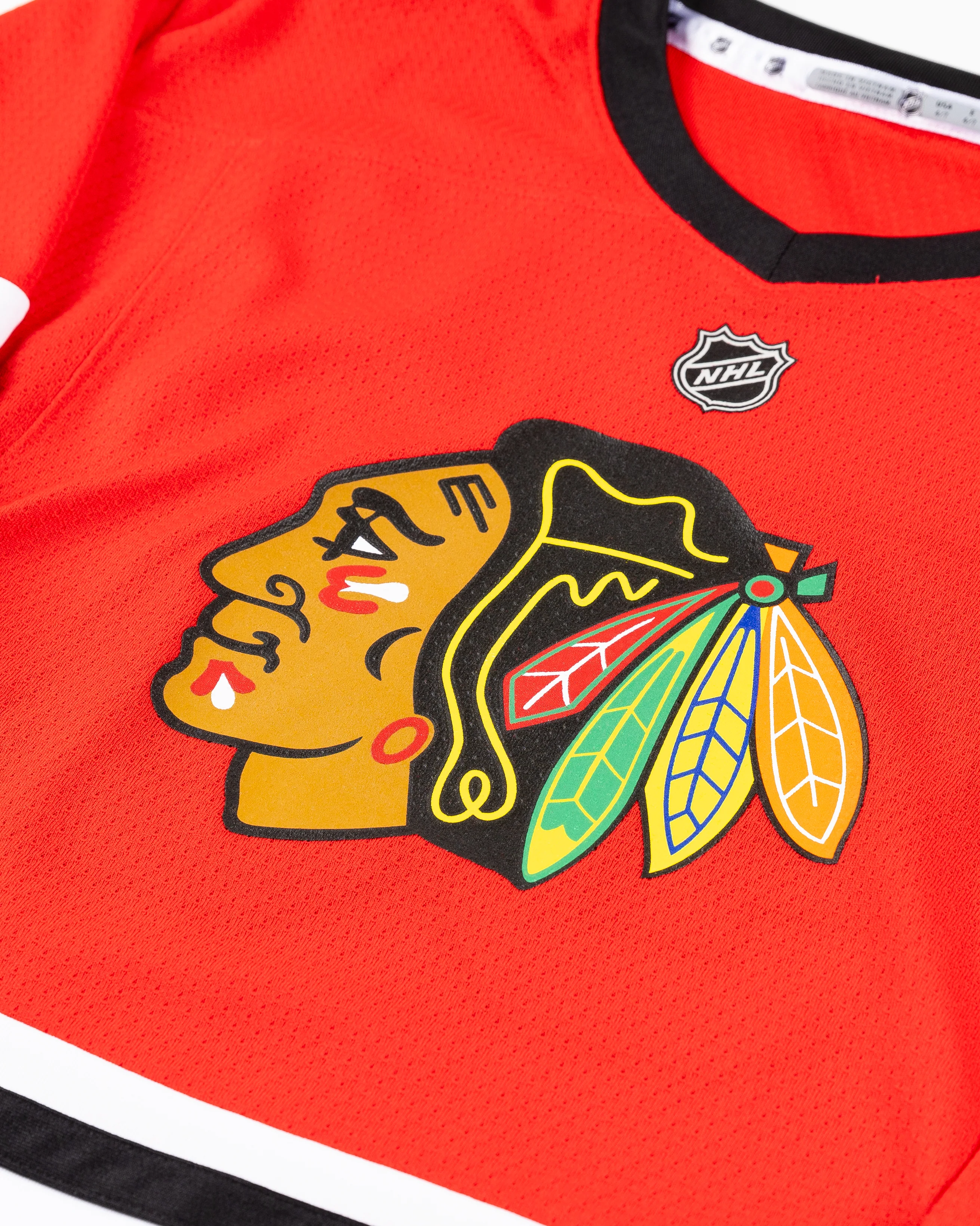 Kids Chicago Blackhawks Connor Bedard Home Jersey - Image 4