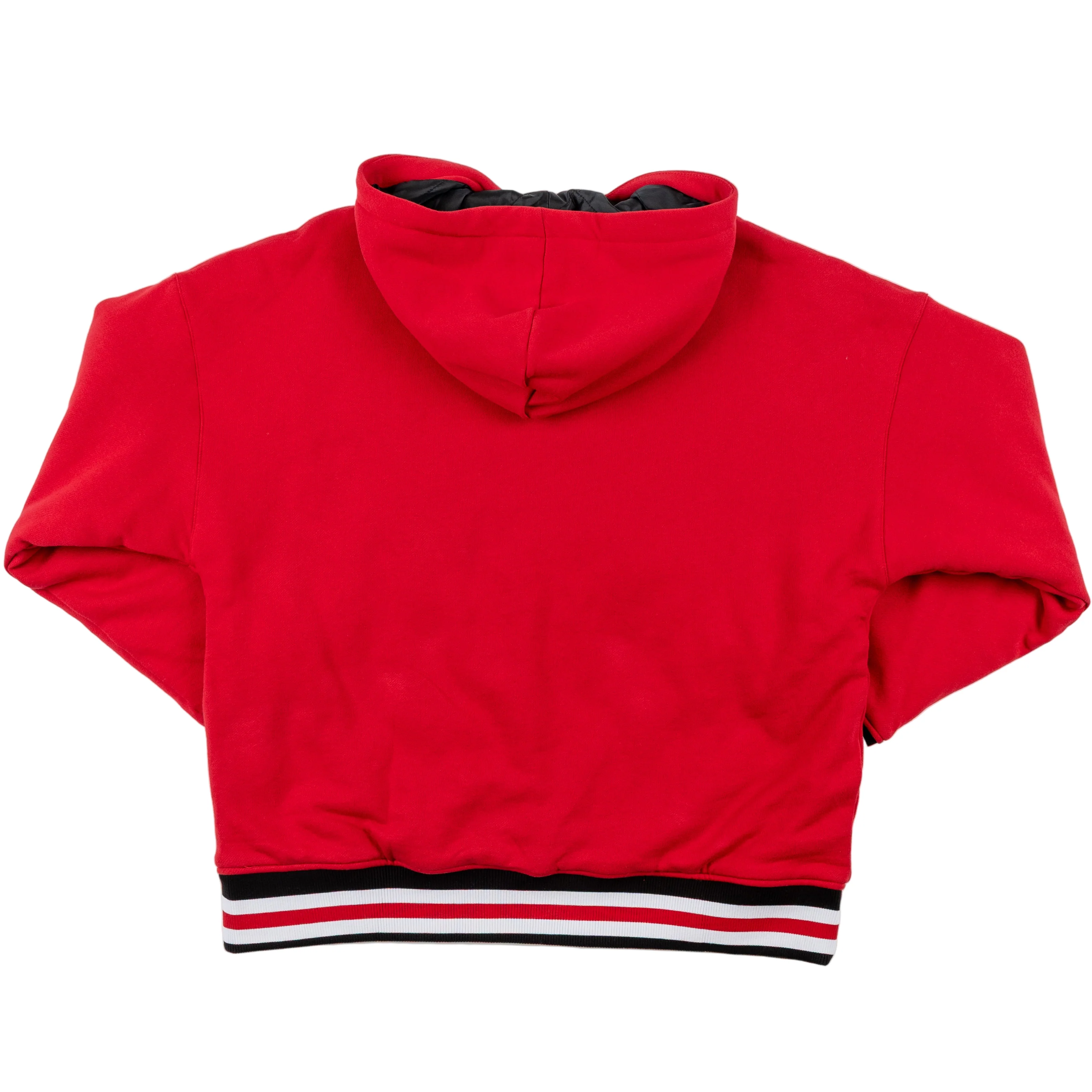 Mitchell & Ness Chicago Blackhawks Centennial Quilted 1/4 Zip Hoodie - Image 2