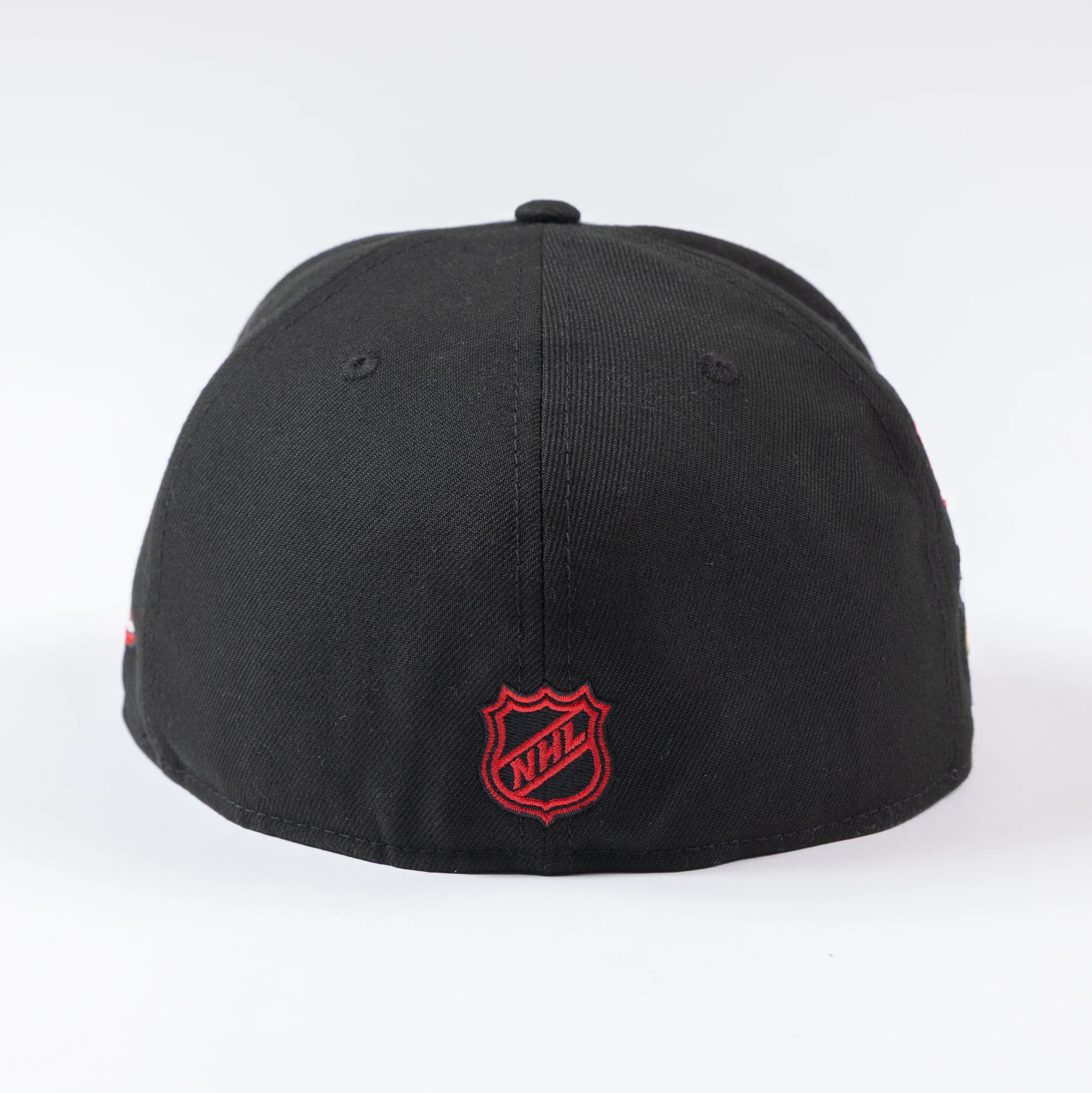 New Era Chicago Blackhawks 59Fifty Centennial Patches Fitted Hat - Image 3