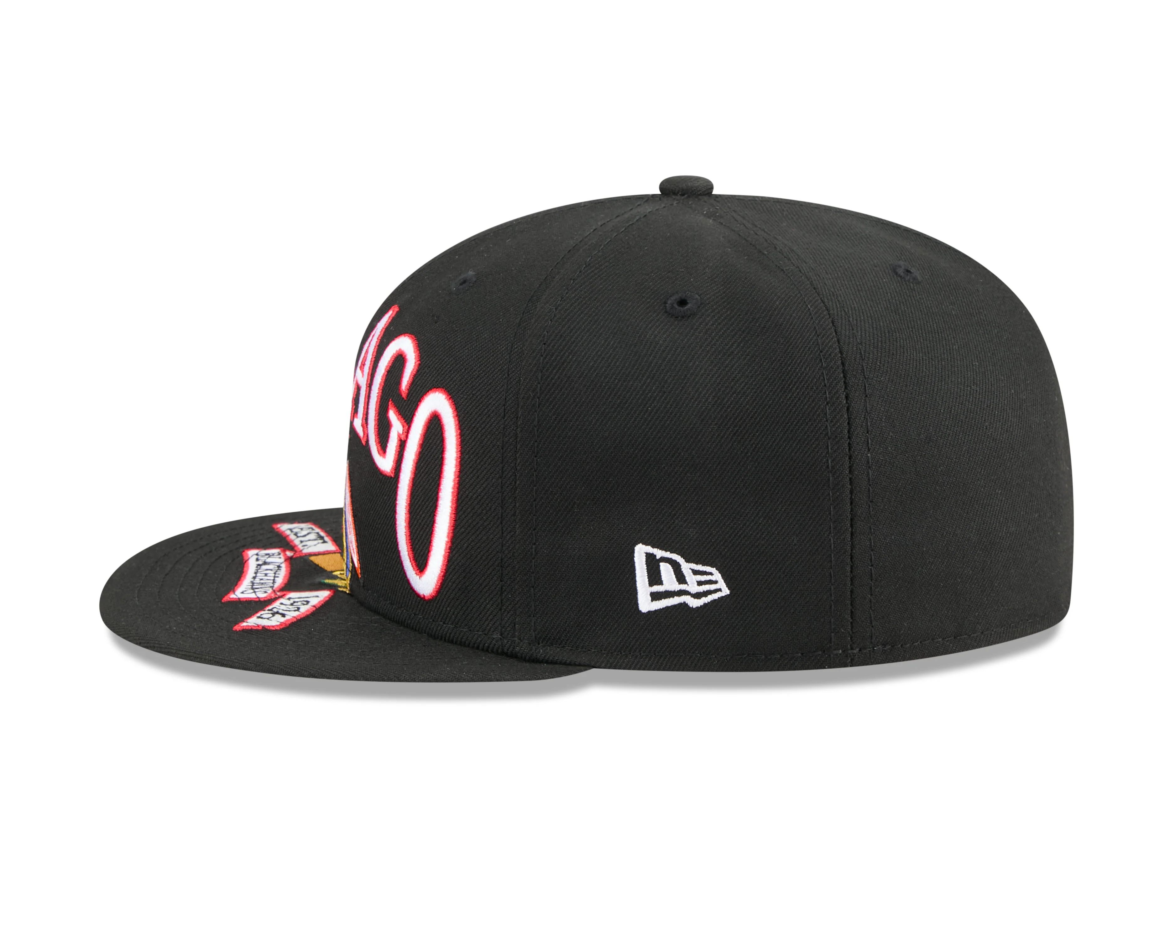 New Era Chicago Blackhawks 59FIFTY Oversized Primary Logo Fitted - Black - Image 4