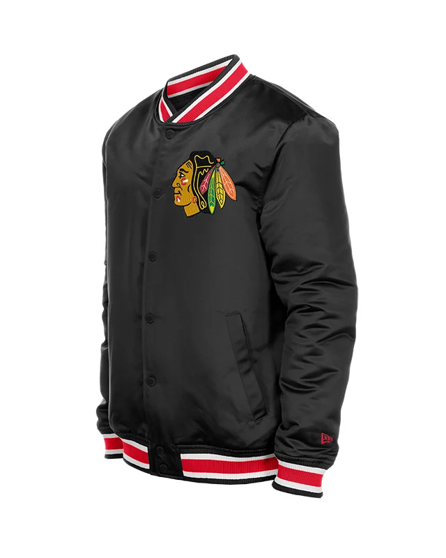New Era Chicago Blackhawks Game Day Satin Jacket - Image 3