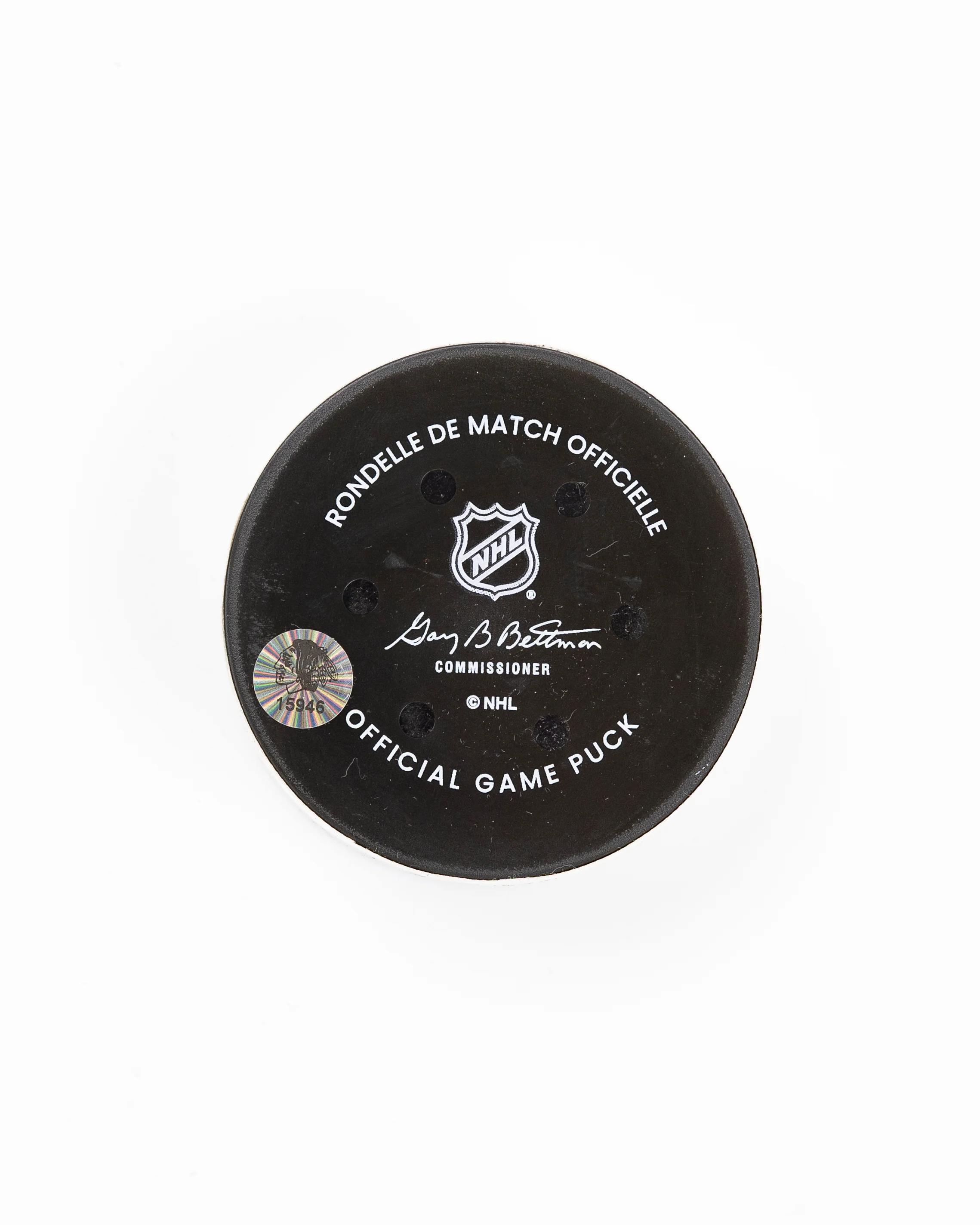 Nick Foligno Game-Used Goal Puck 11/21/24 15946 - Image 3