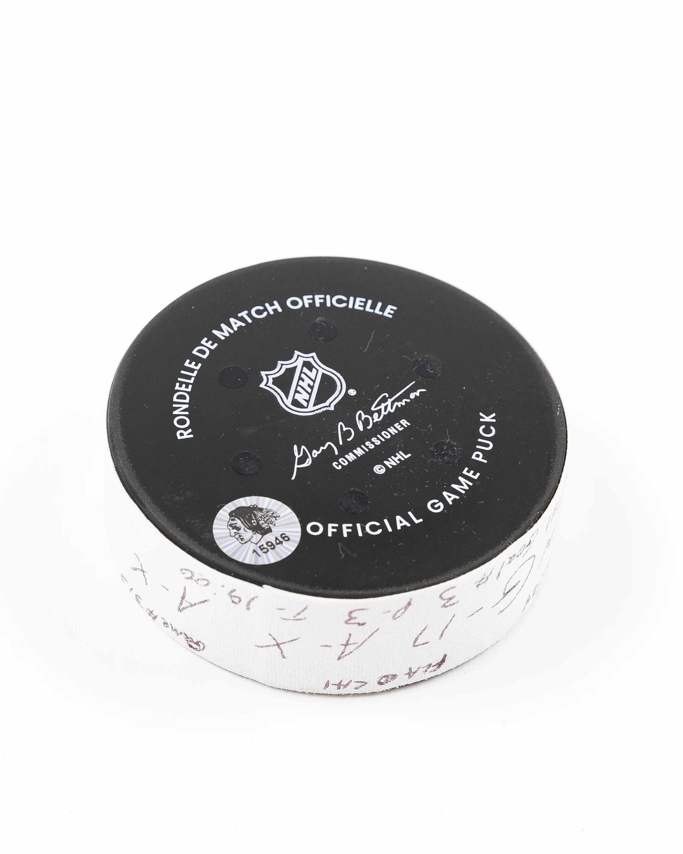 Nick Foligno Game-Used Goal Puck 11/21/24 15946 - Image 8