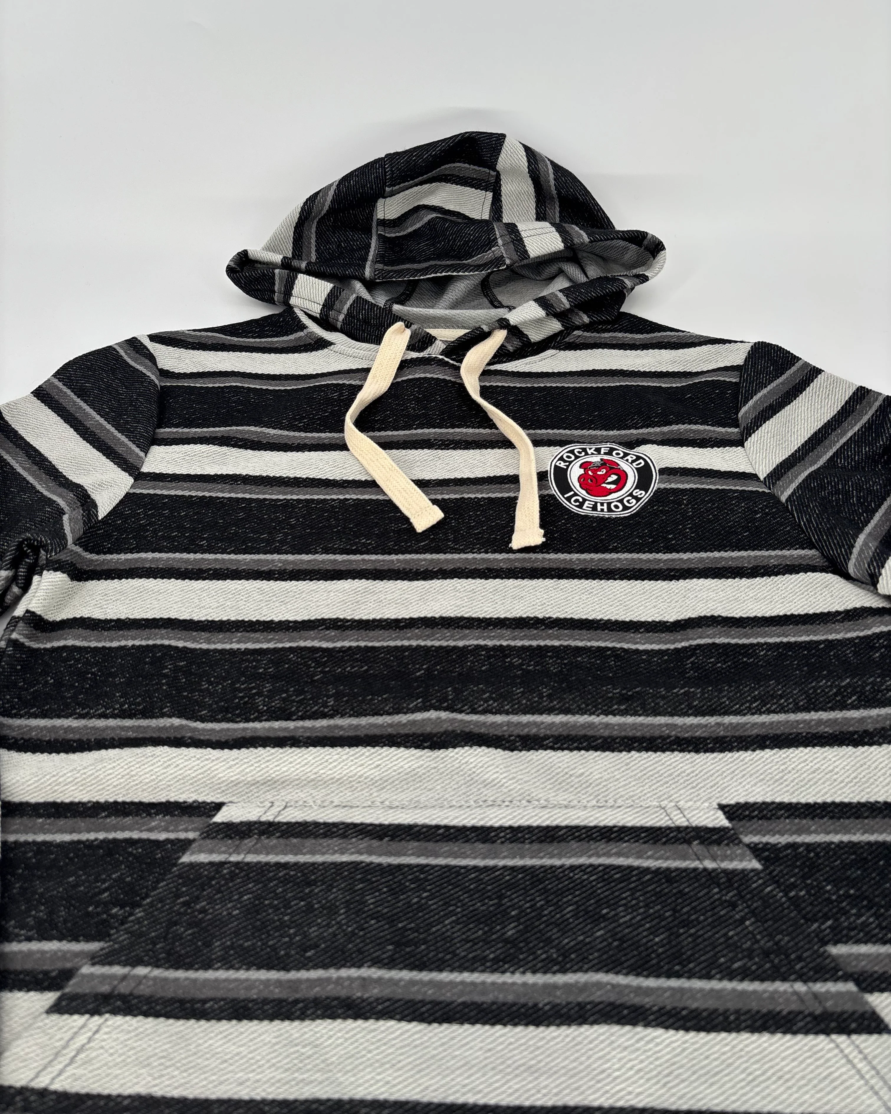 Rockford IceHogs Colosseum Striped Pullover Hoodie - Image 3