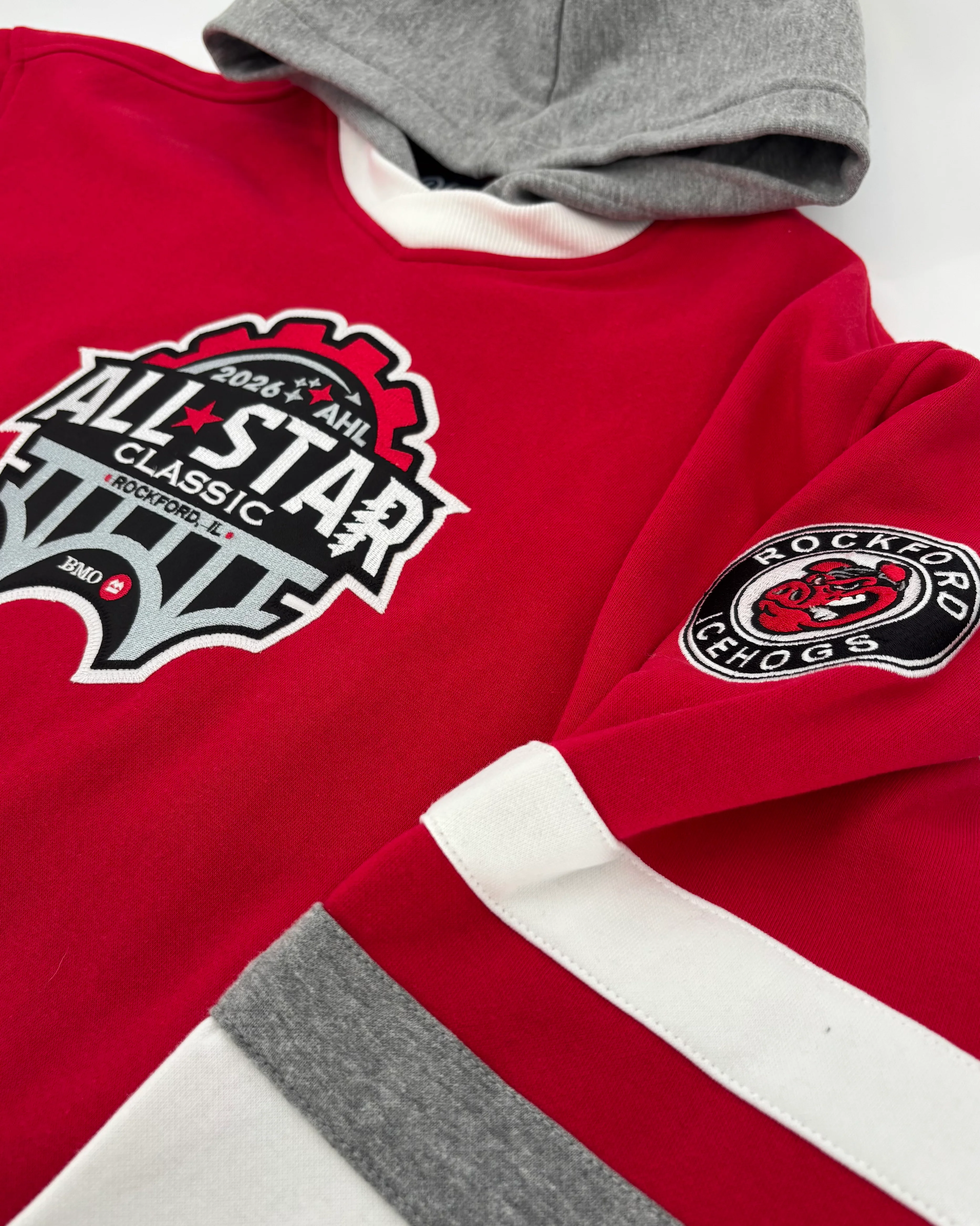 Rockford IceHogs Red All Star Hockey Hoodie - Image 3