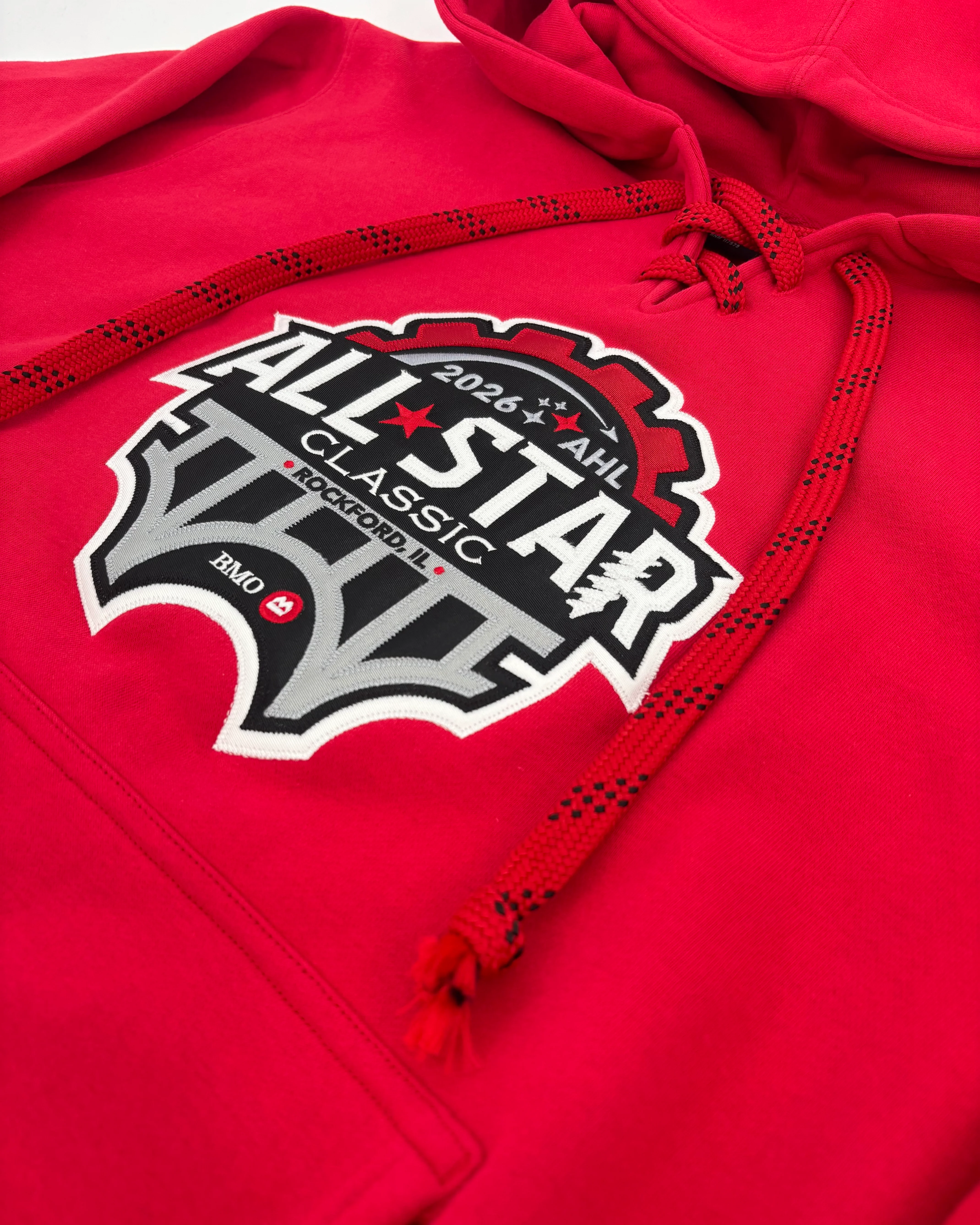 Rockford IceHogs Red All Star Laced Hoodie - Image 3