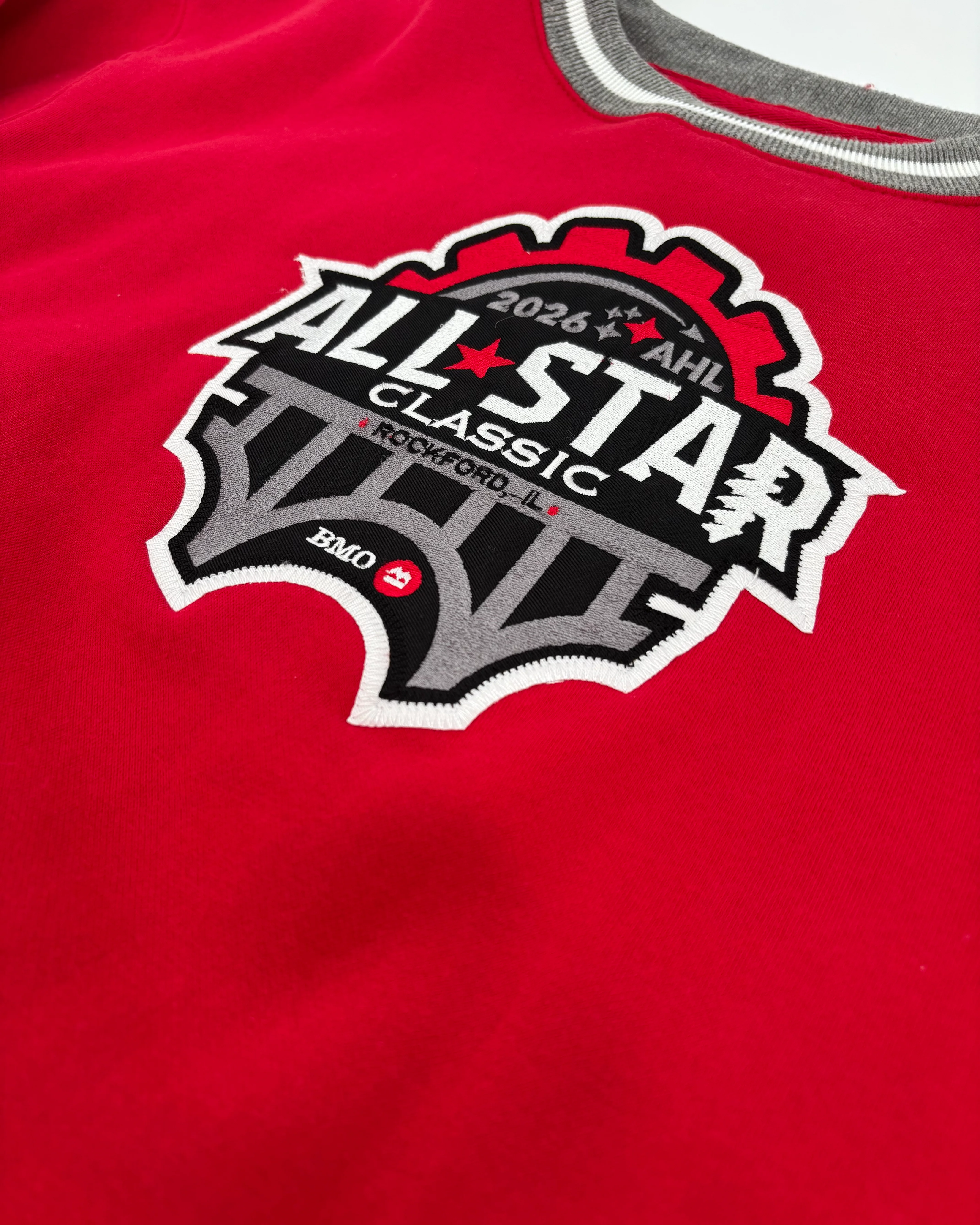Rockford IceHogs Red Varsity Rib All Star Crewneck - Image 2