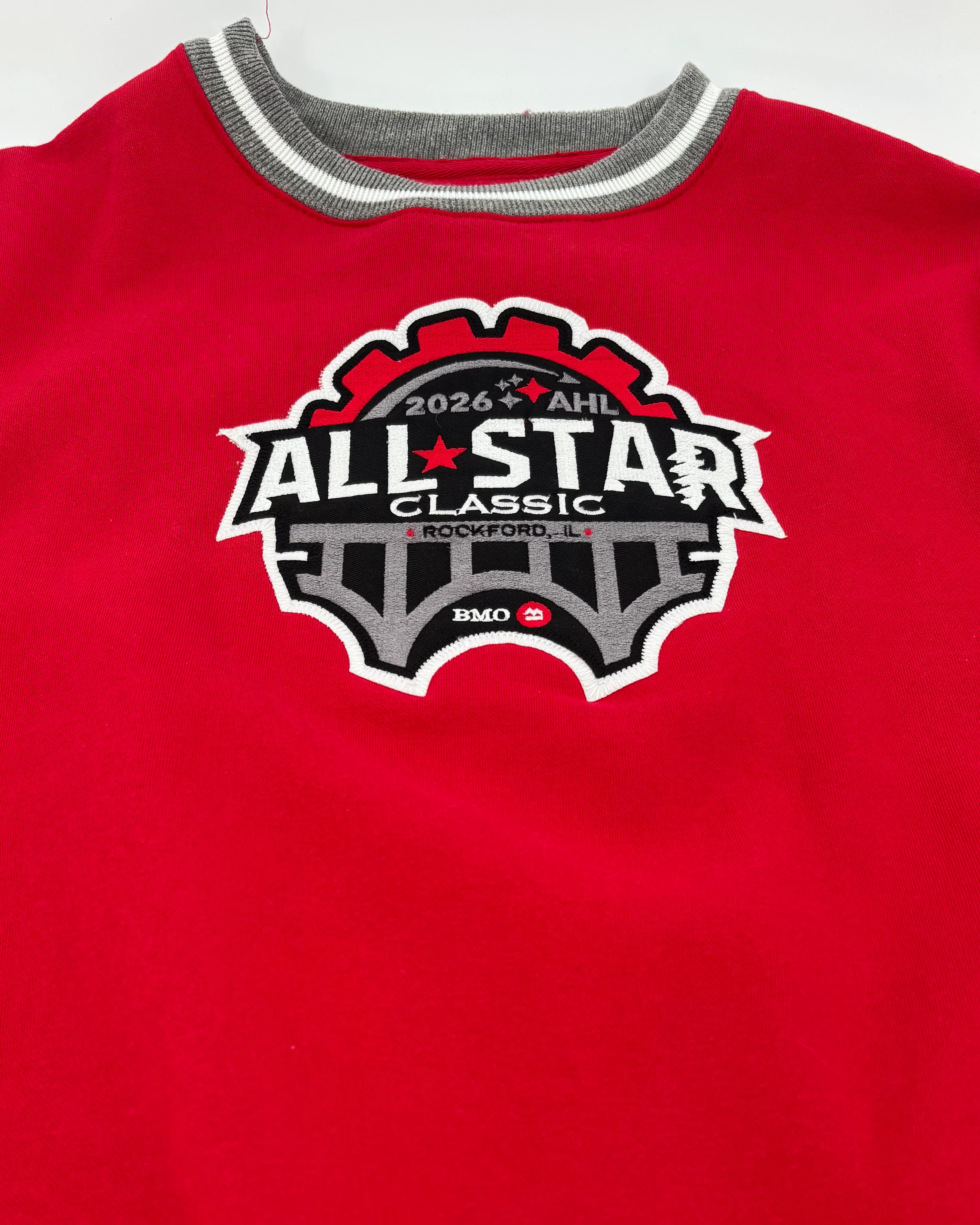 Rockford IceHogs Red Varsity Rib All Star Crewneck - Image 3