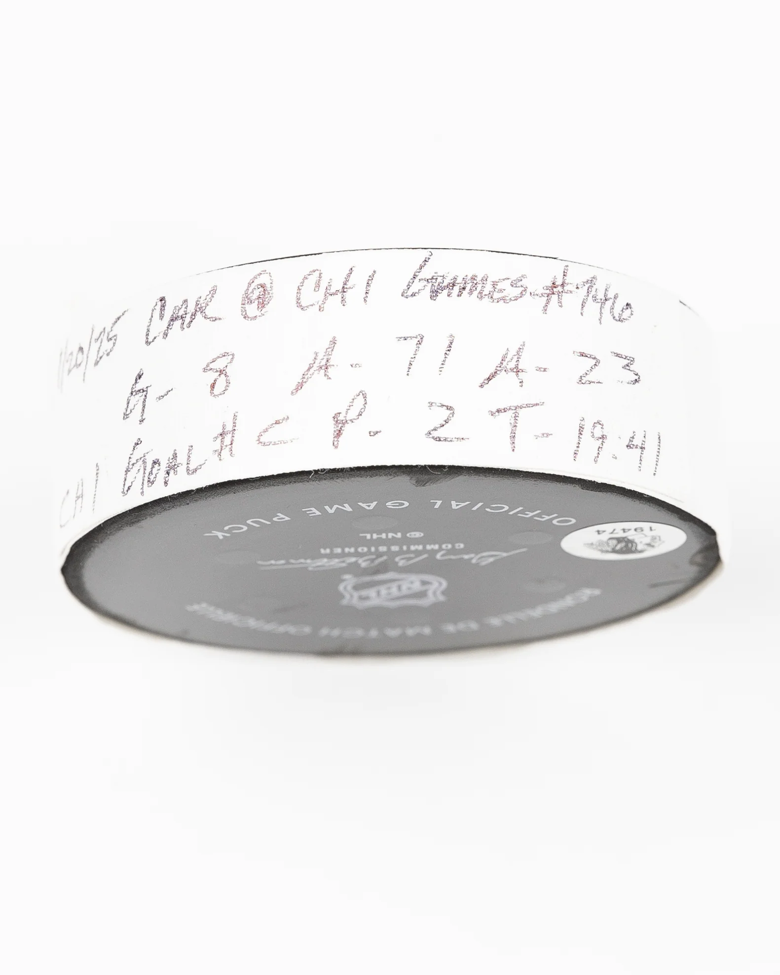 Ryan Donato Game-Used Goal Puck 1/20/25 19474 - Image 5