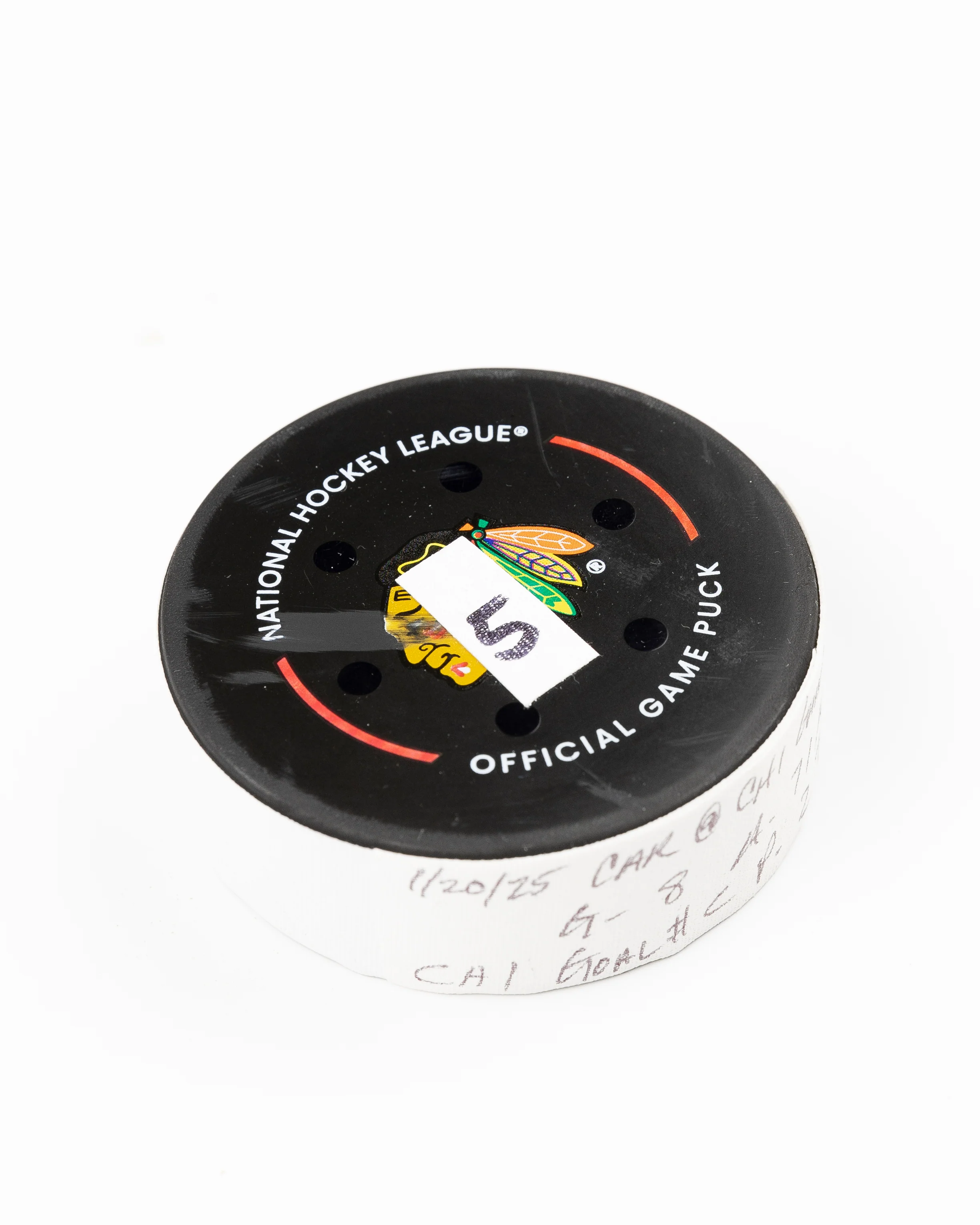Ryan Donato Game-Used Goal Puck 1/20/25 19474 - Image 6