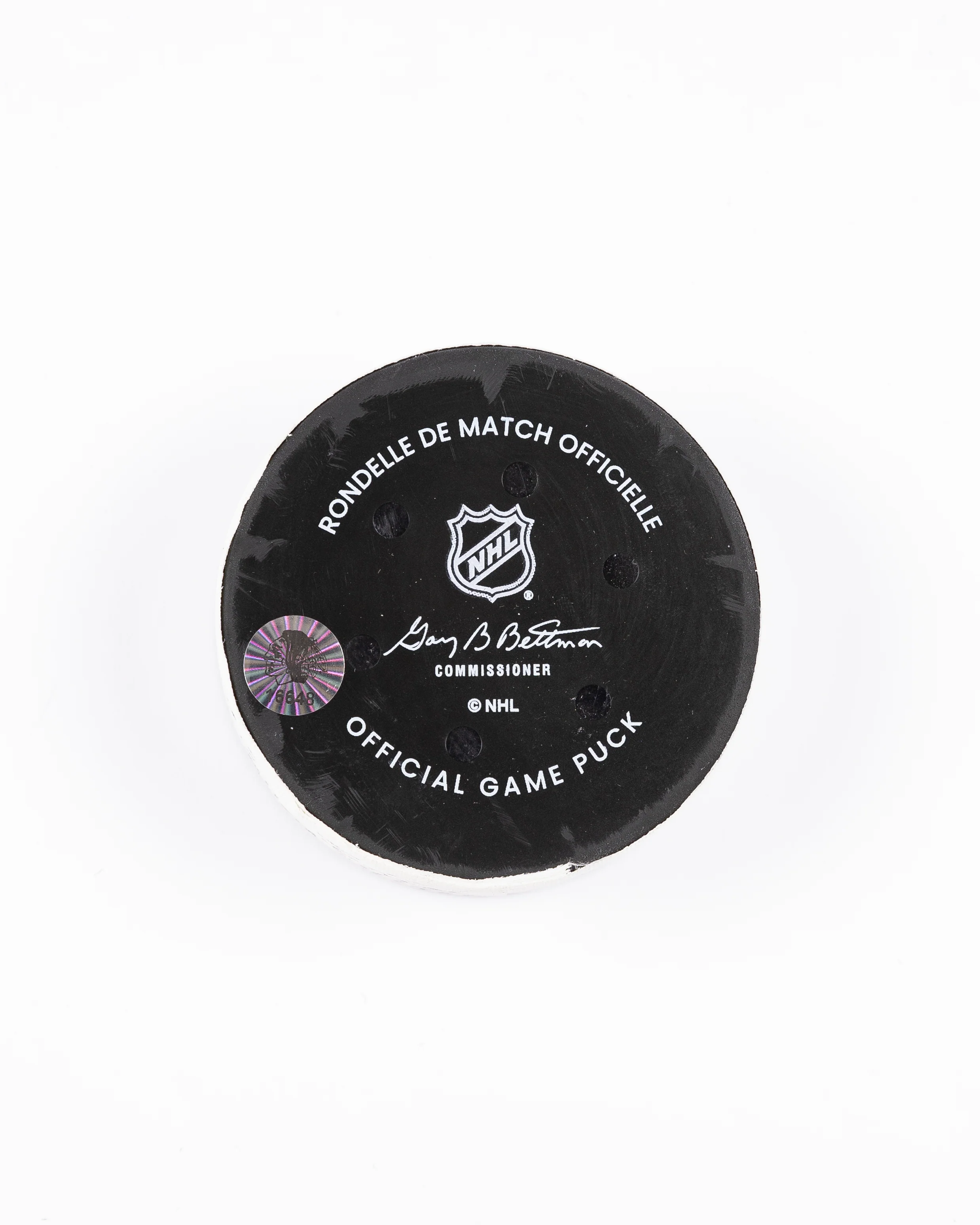 Ryan Donato Game-Used Goal Puck 12/17/24 16648 - Image 3