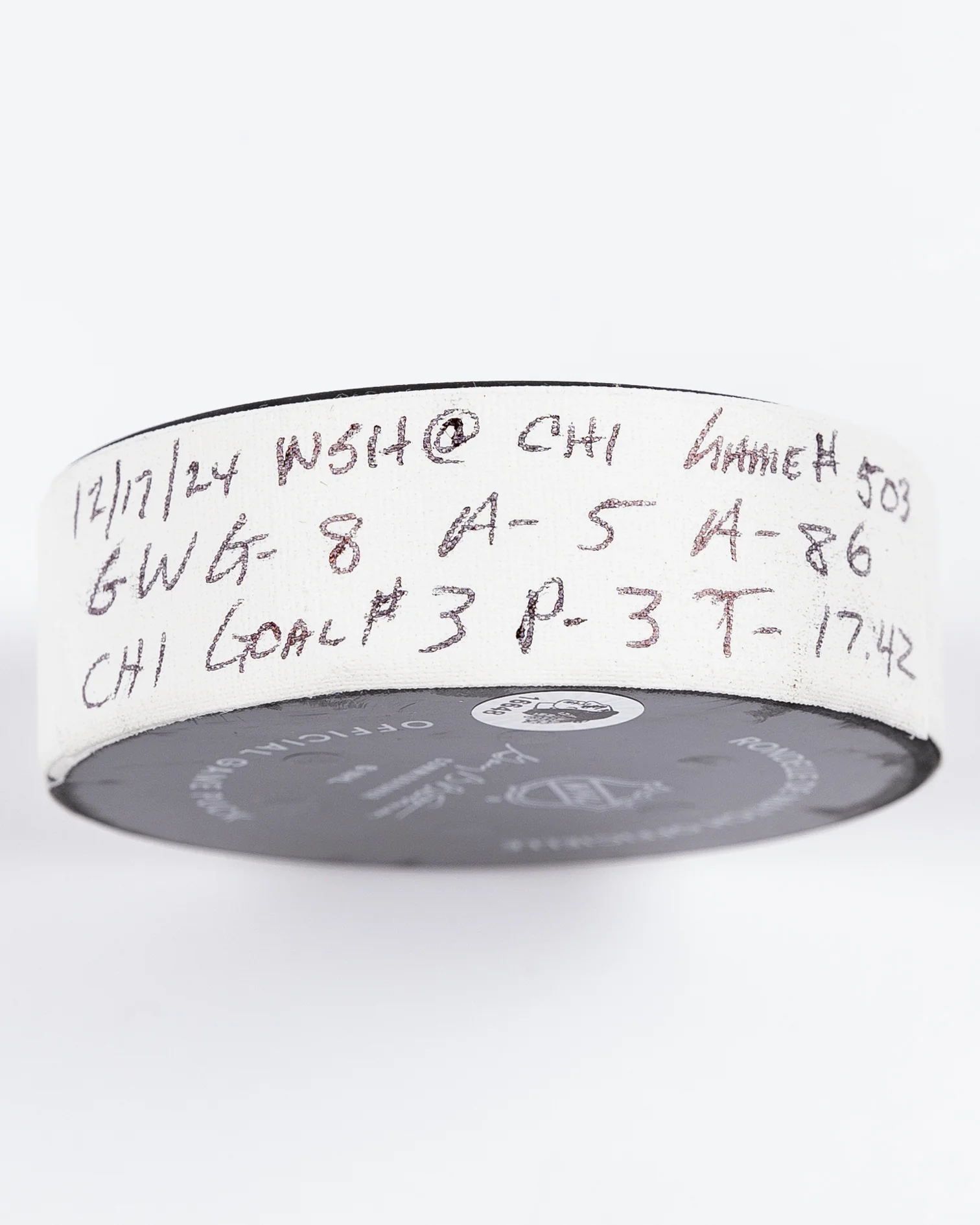 Ryan Donato Game-Used Goal Puck 12/17/24 16648 - Image 6