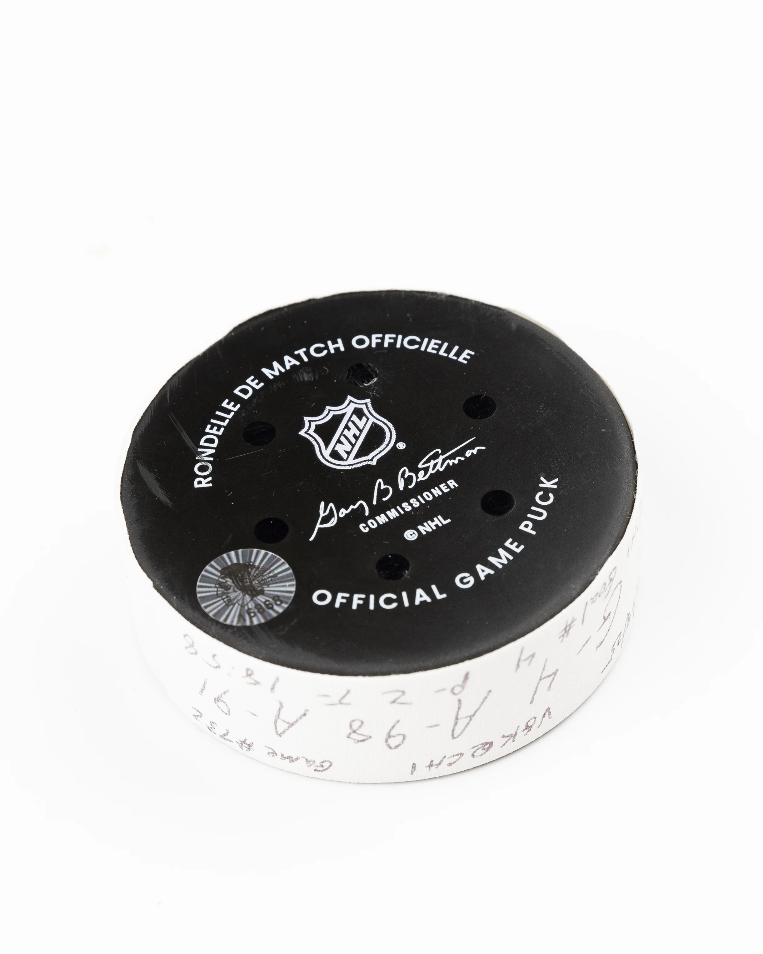 Seth Jones Game-Used Goal Puck 1/18/25 16868 - Image 9