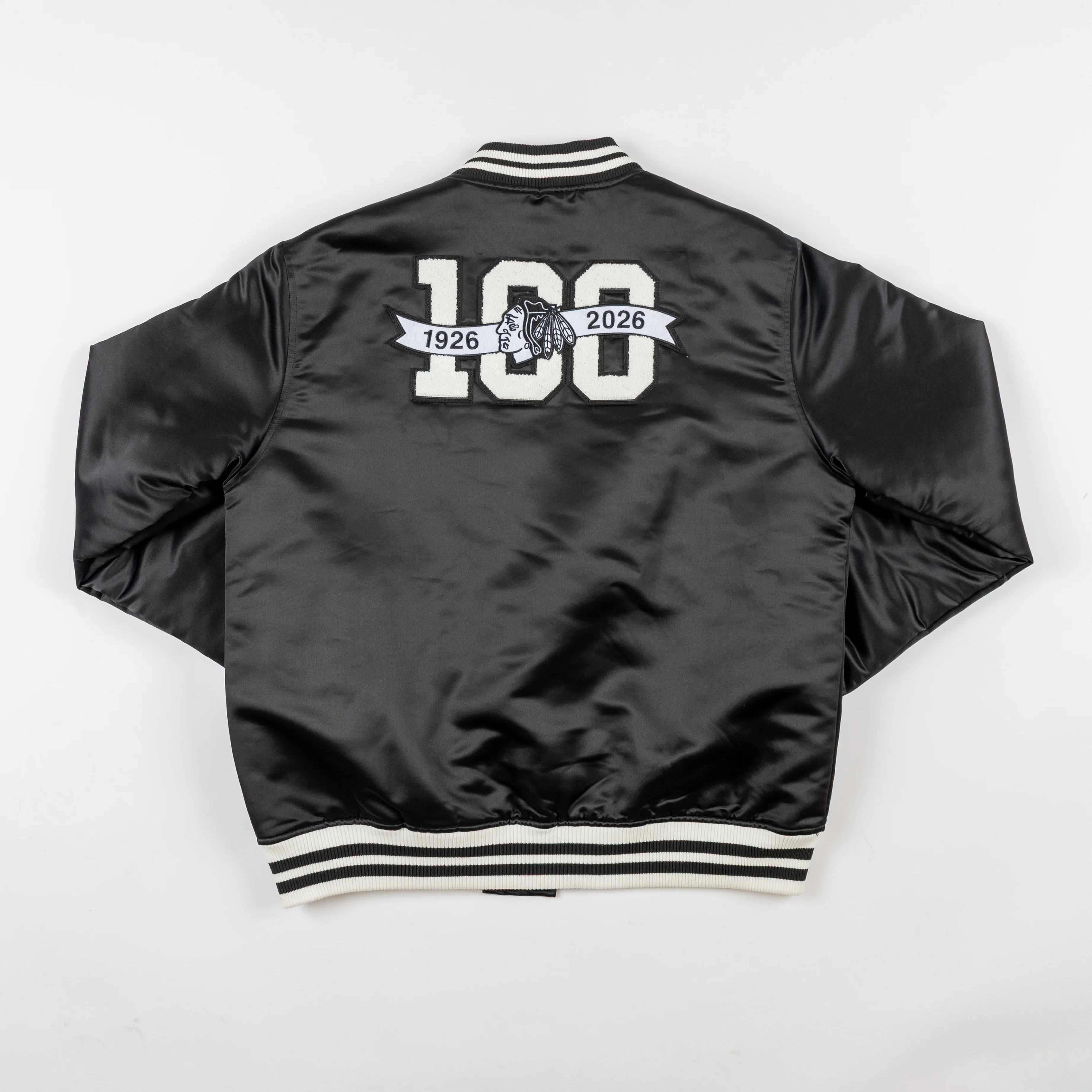 Sportiqe Chicago Blackhawks Centennial Satin Jacket - Image 5