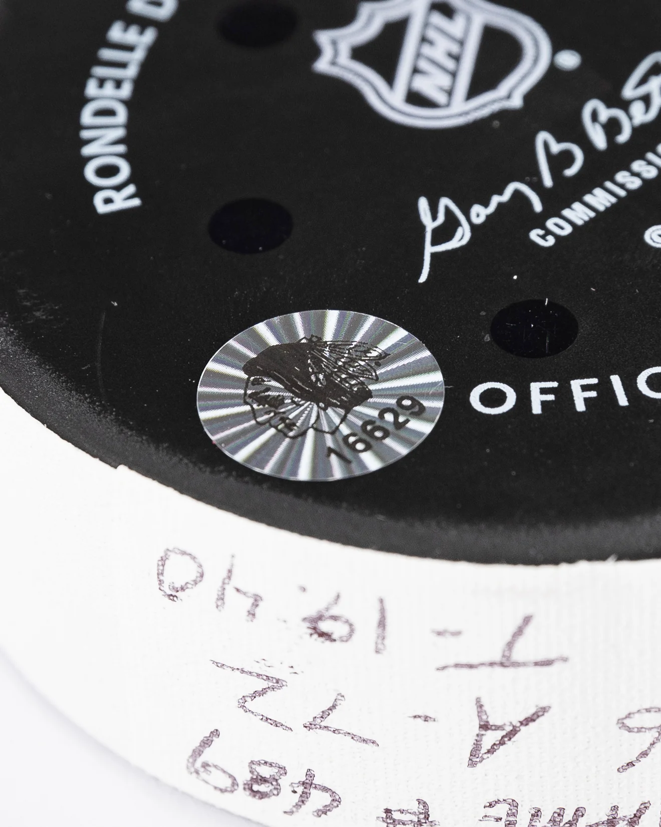 Taylor Hall Game-Used Goal Puck 12/15/24 16629 - Image 10