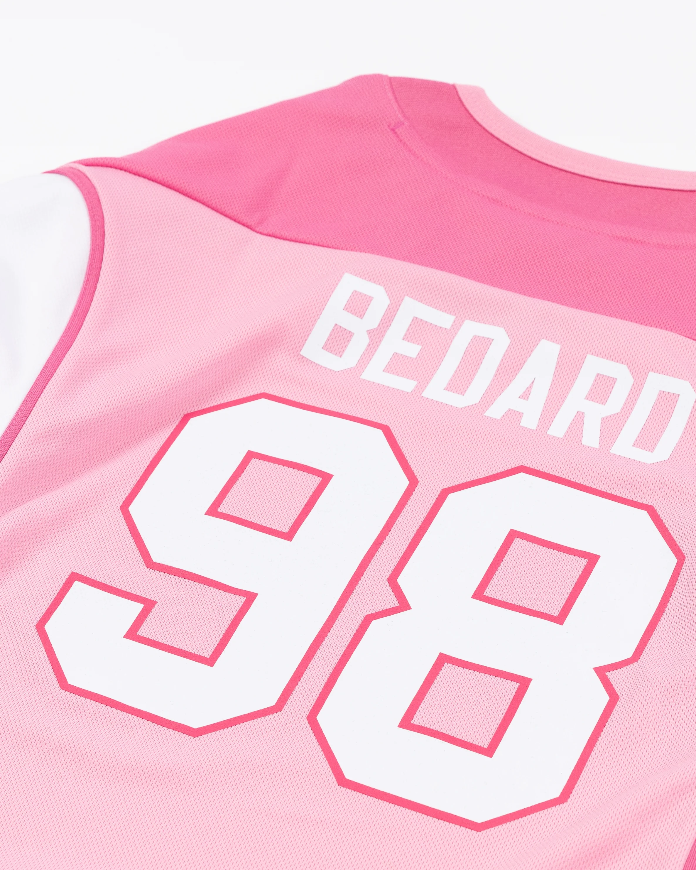 Toddler Chicago Blackhawks Connor Bedard Pink Replica Jersey - Image 3