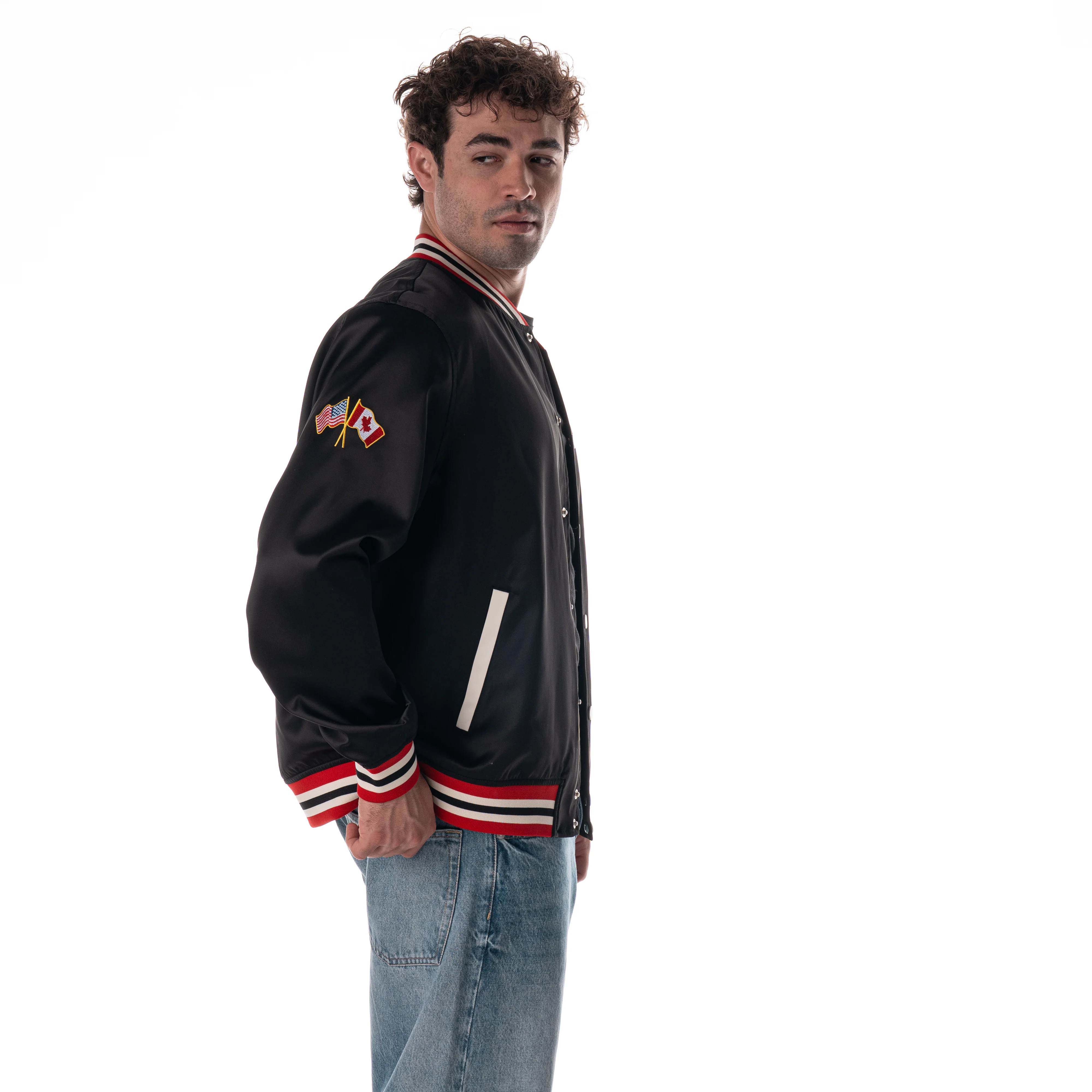 Wild Collective Chicago Blackhawks 1937-38 Champs Satin Bomber - Image 8