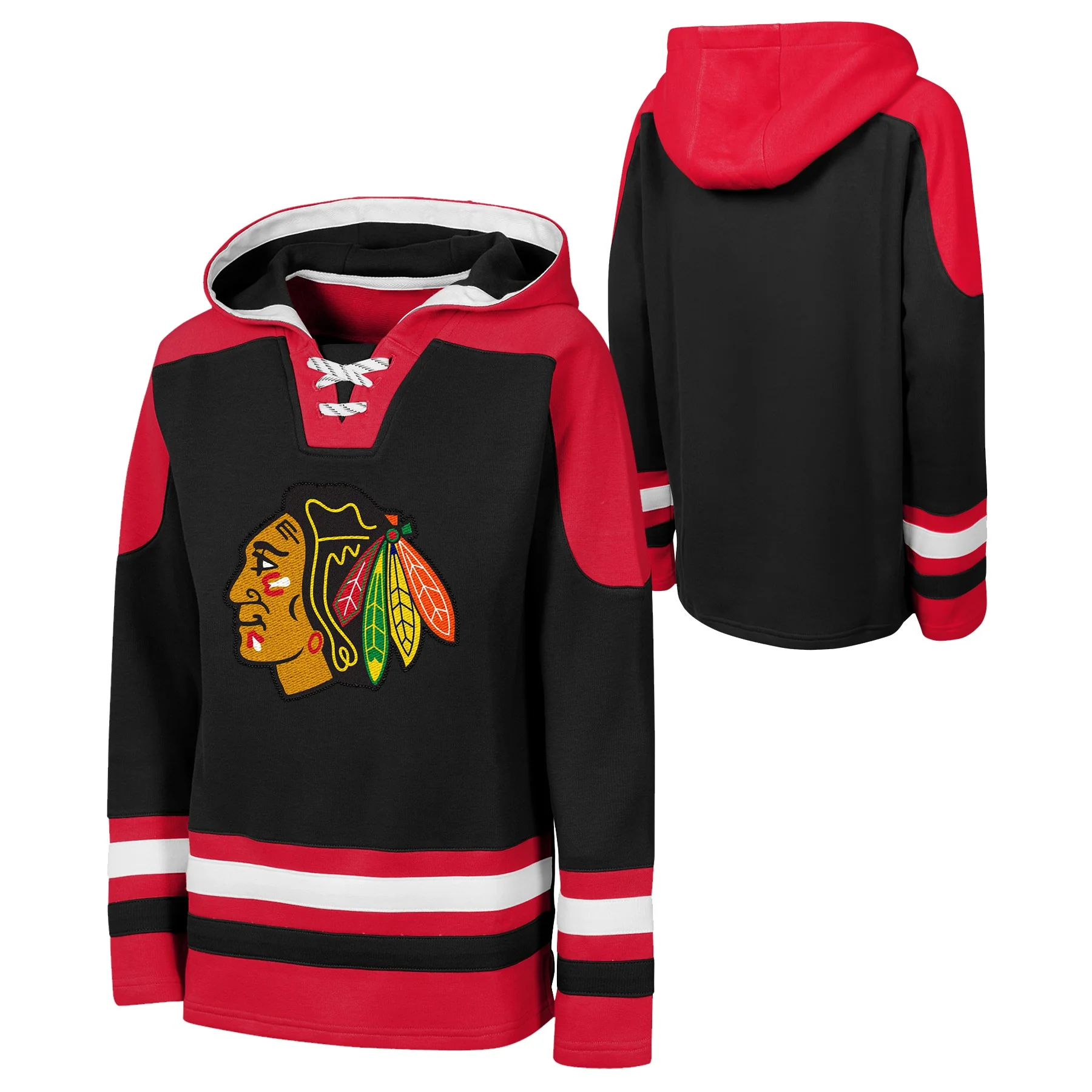 Youth Chicago Blackhawks Alternate Hockey Hoodie - Image 3