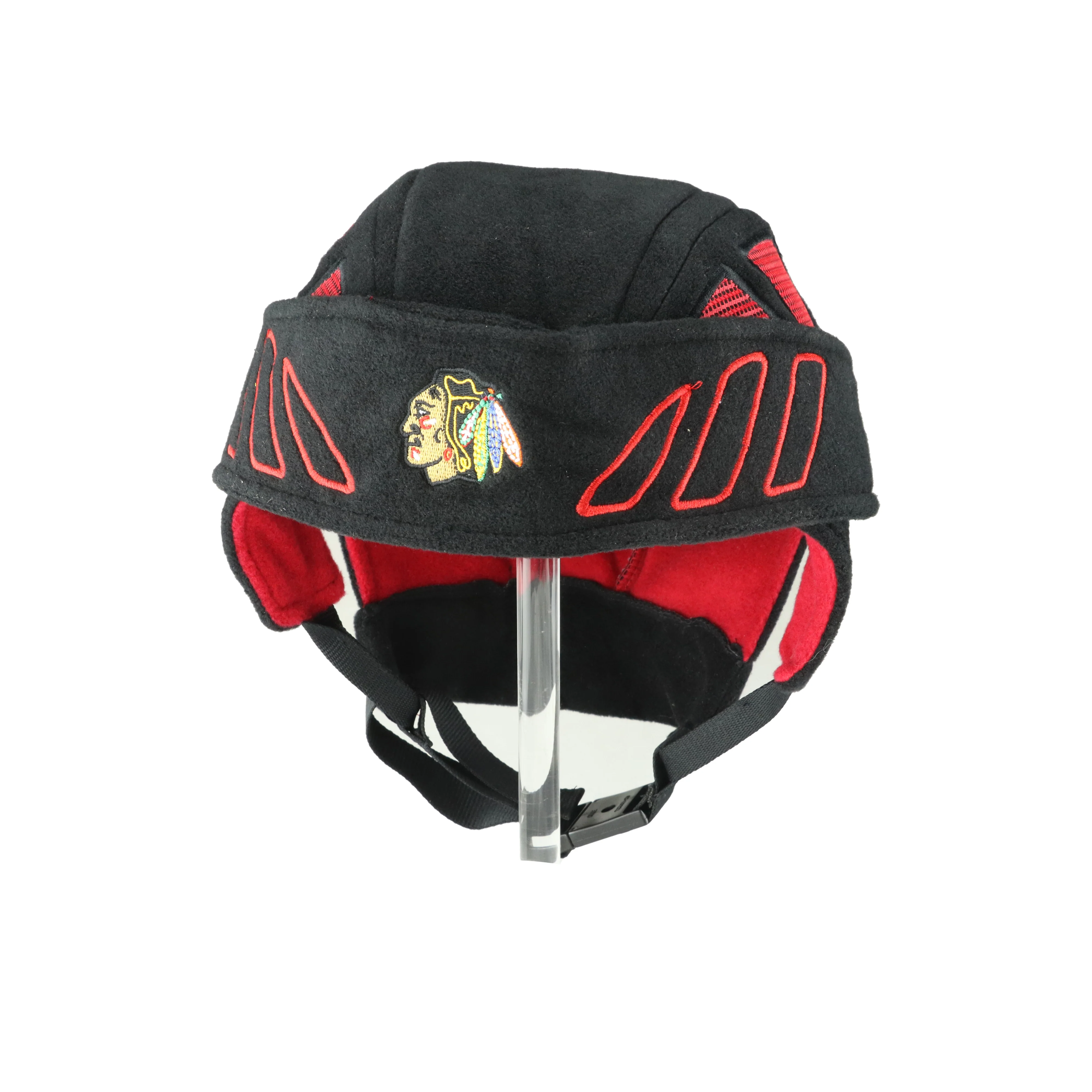 Zephyr Chicago Blackhawks Rink Element Helmet Knit Hat - Image 4