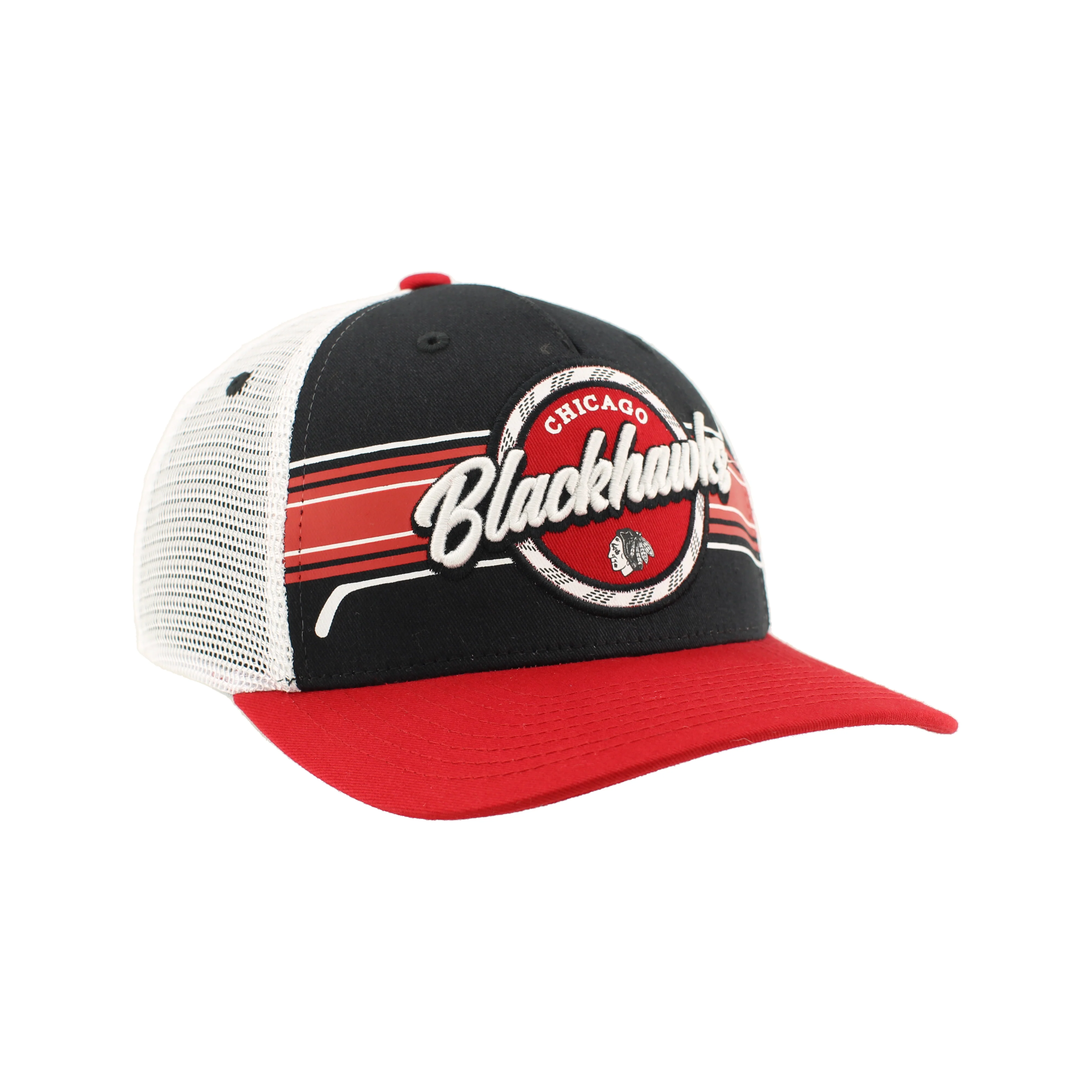 Zephyr Chicago Blackhawks Skate Lace Stout Trucker - Image 3